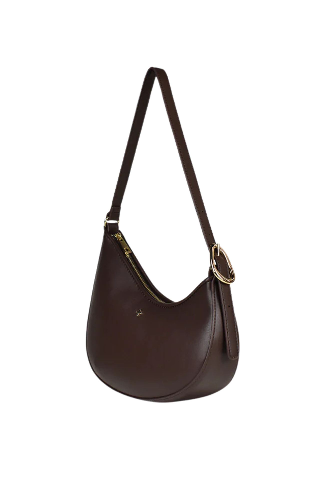 Cinder Bag Chocolate PU Gold