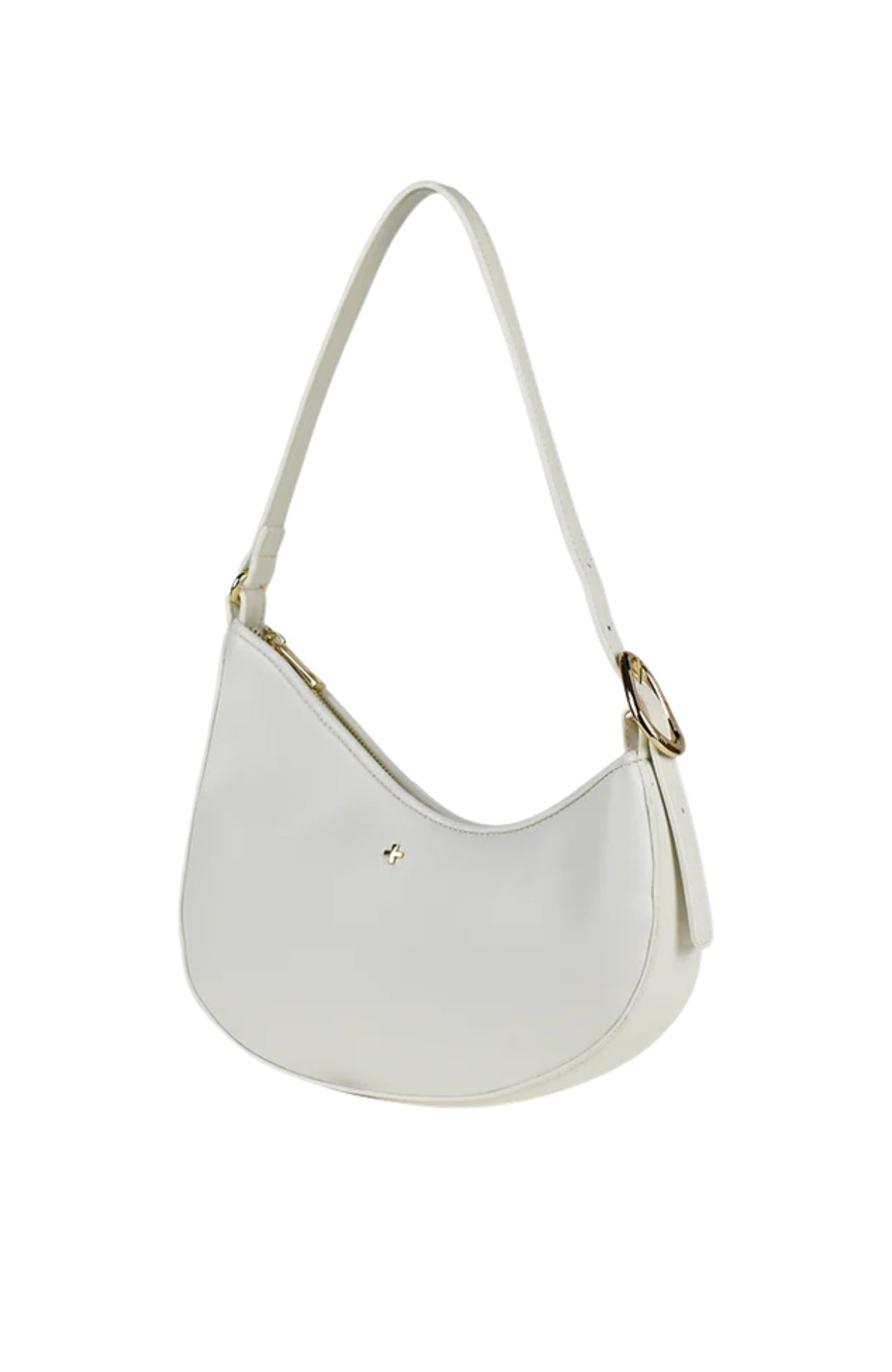 Cinder Bag White PU Gold