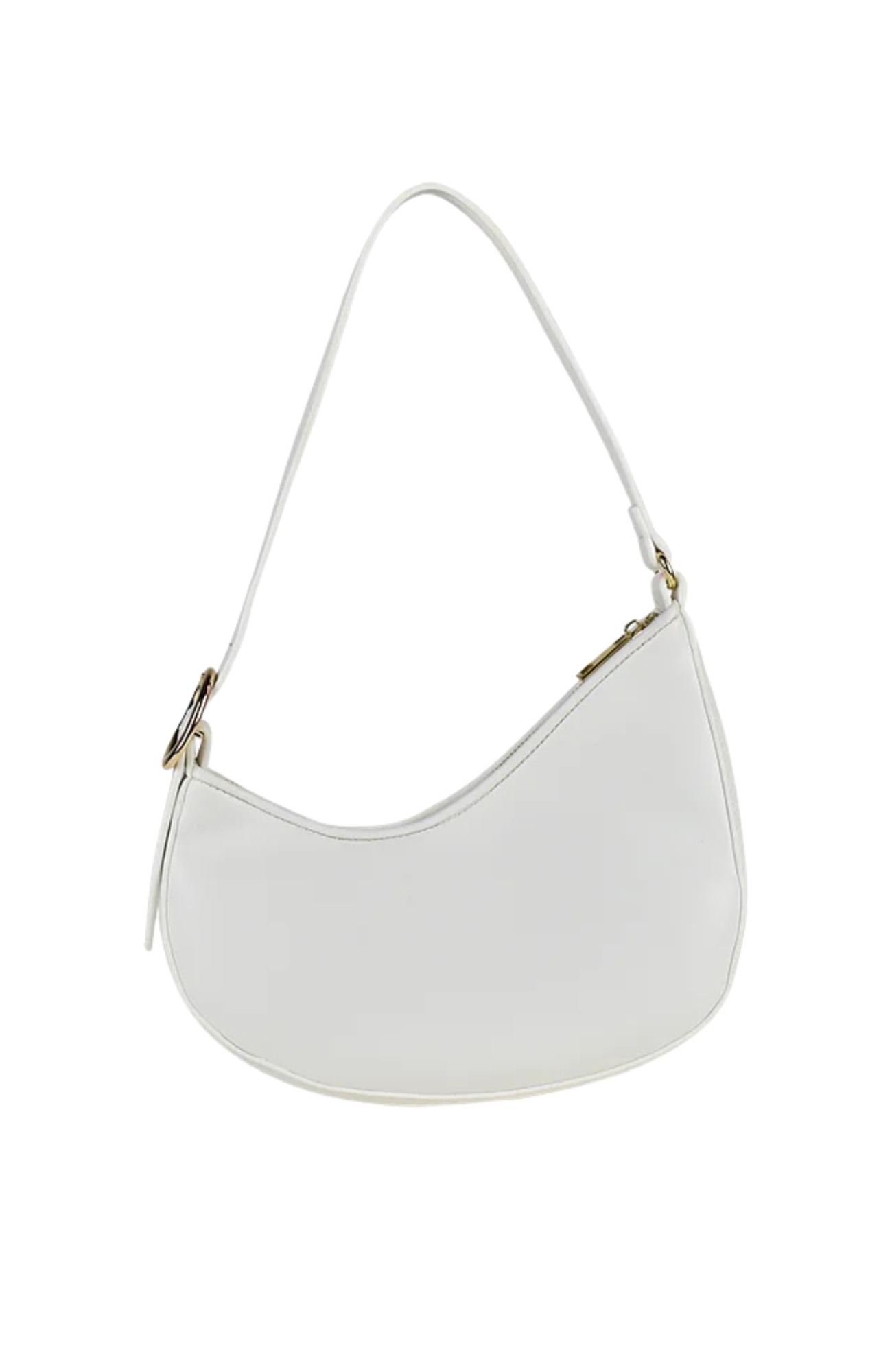 Cinder Bag White PU Gold