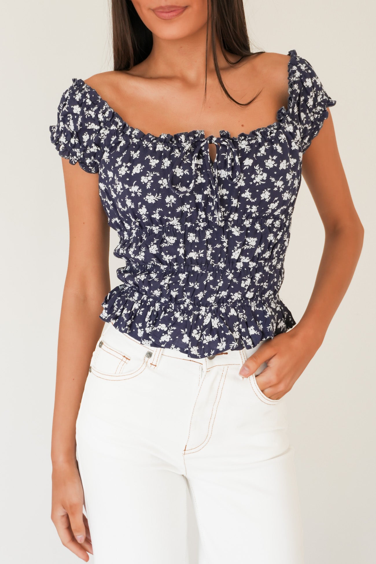 Clarabelle Floral Top Print