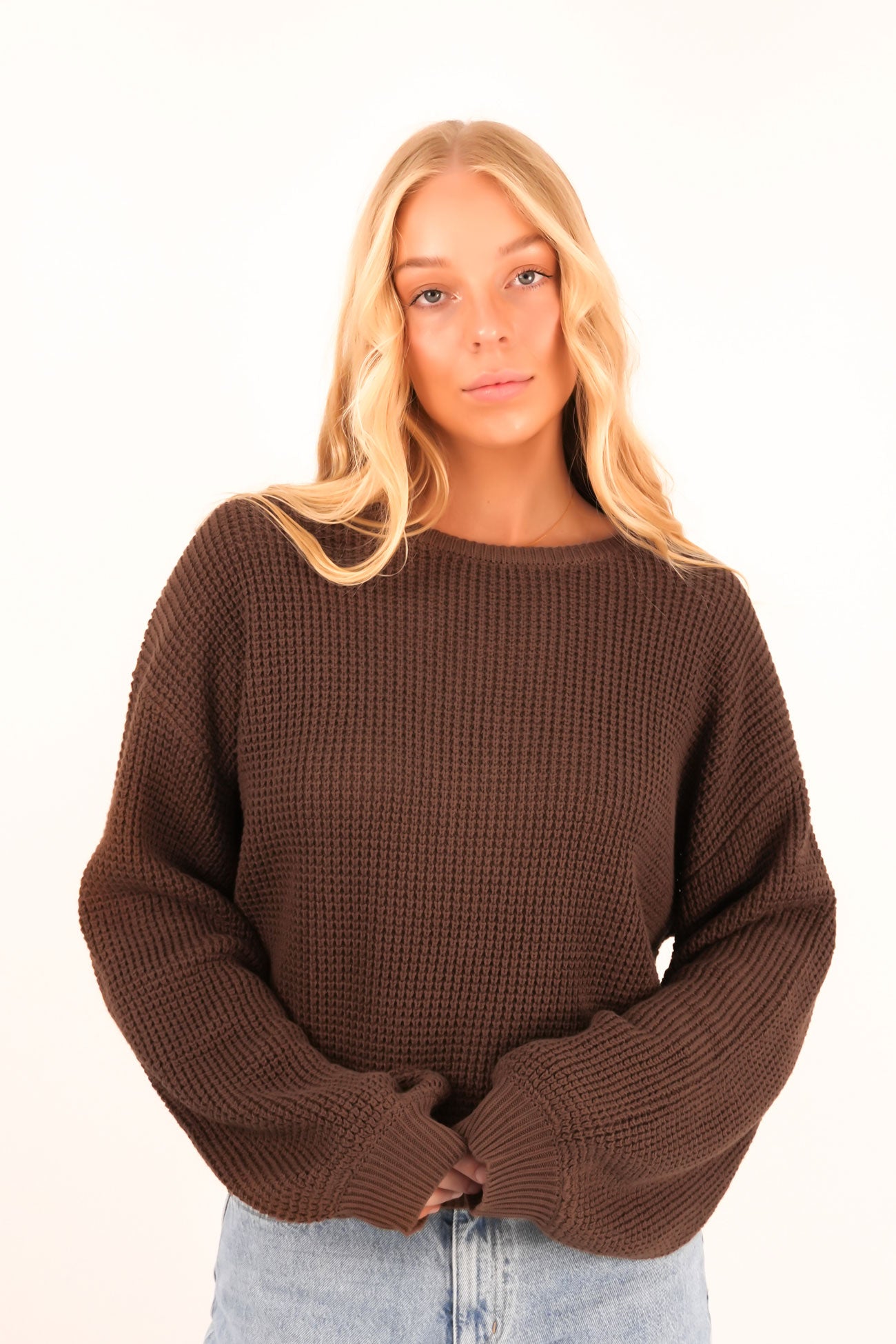 Classic Knit Jumper Chocolate