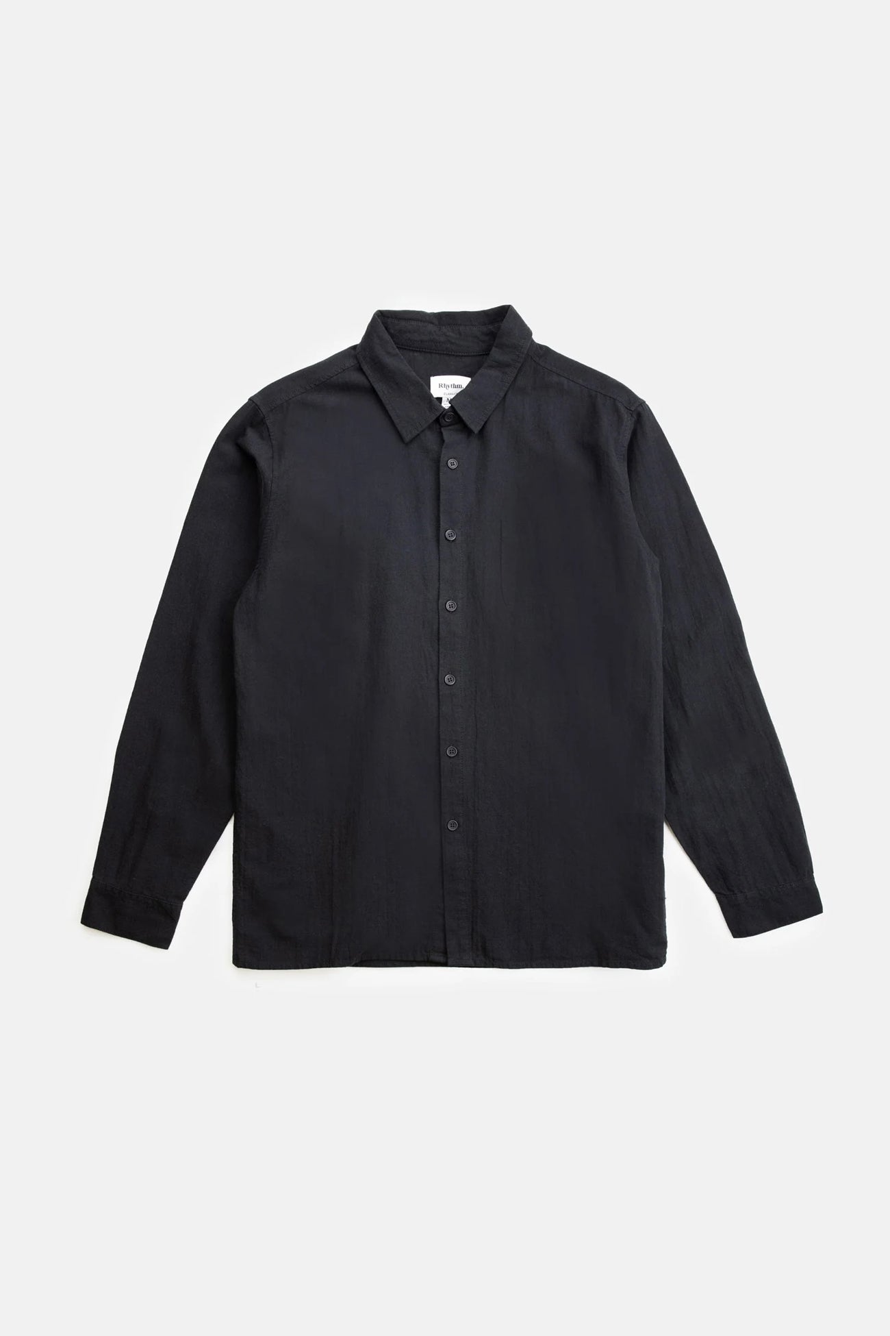 Classic Linen Long Sleeve Shirt Black co