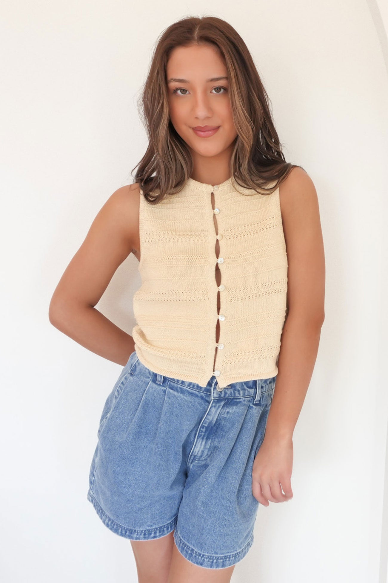 Coen Knit Top Vanilla