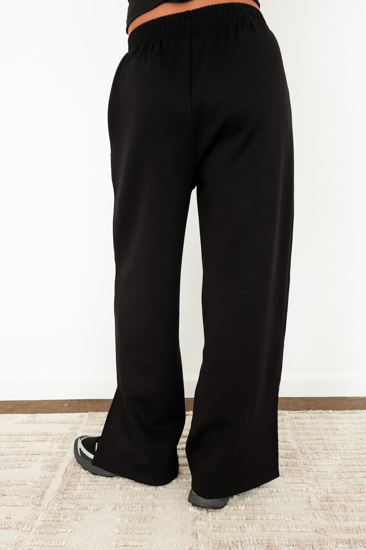 Cole Stripe Track Pant Black