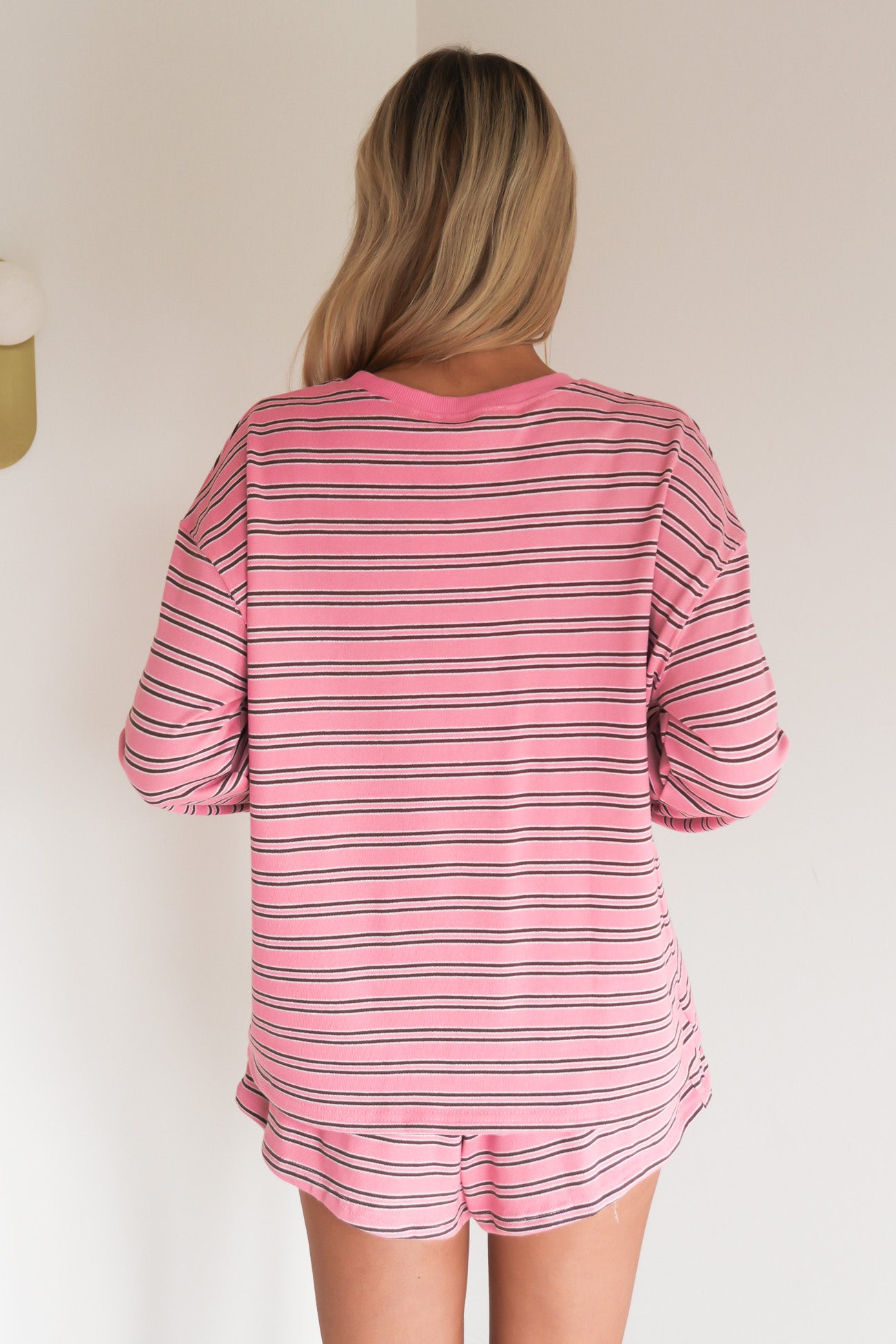 Connie Set Pink Chocolate Stripe