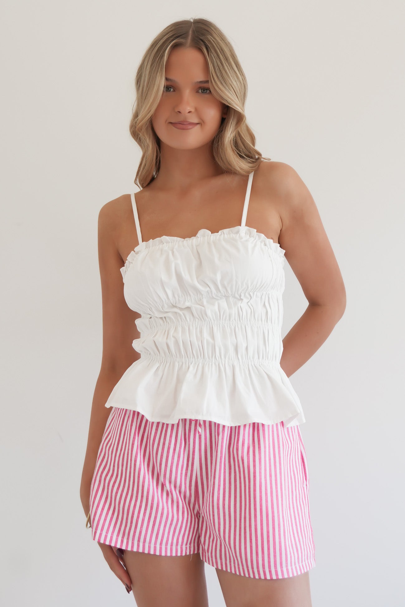 Cora Top White