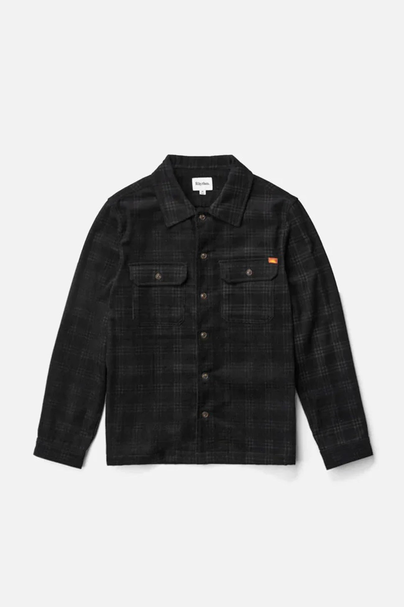 Cord-Check-Overshirt-Black-cojpg