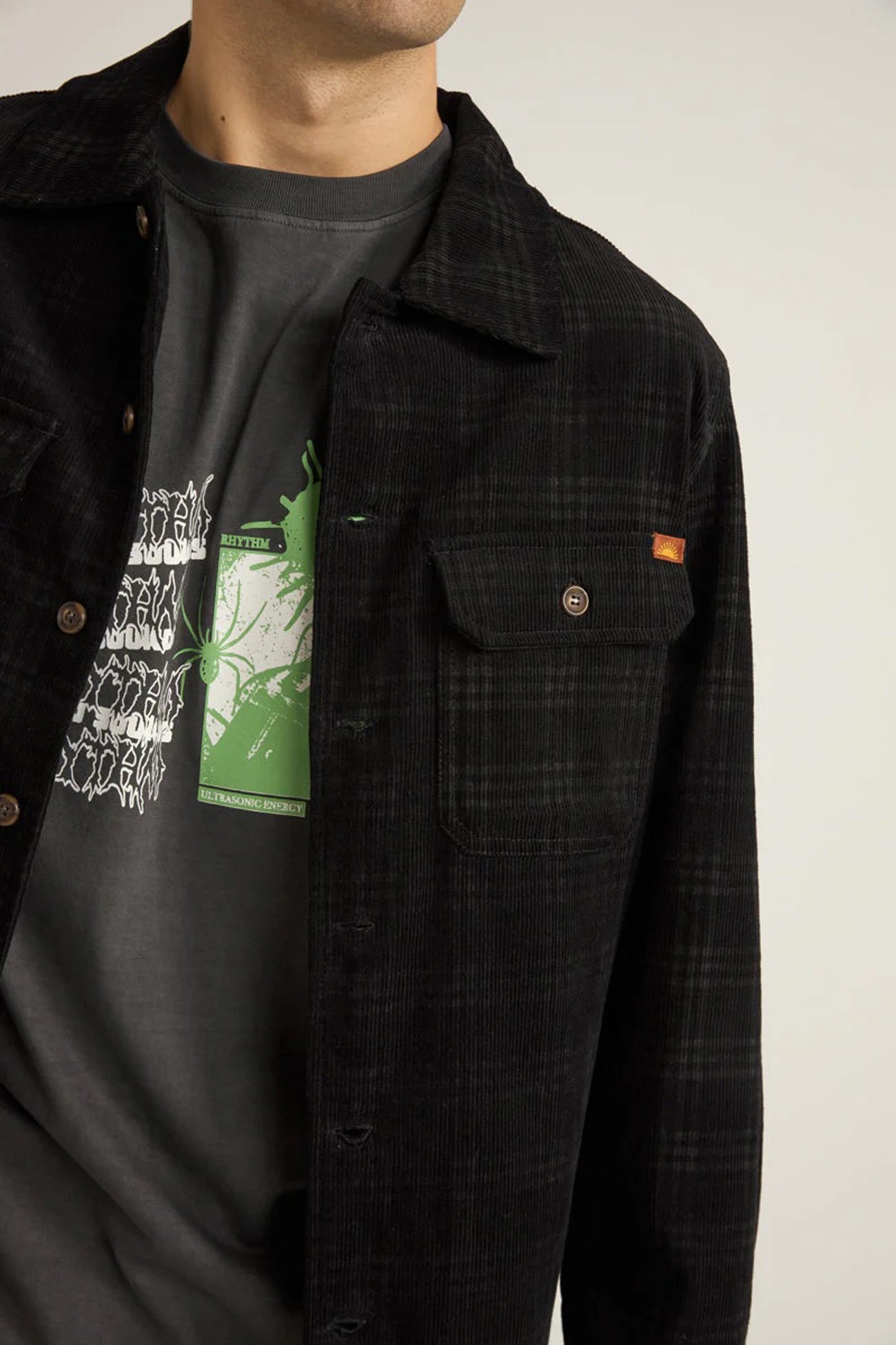 Cord-Check-Overshirt-Black-fcjpg