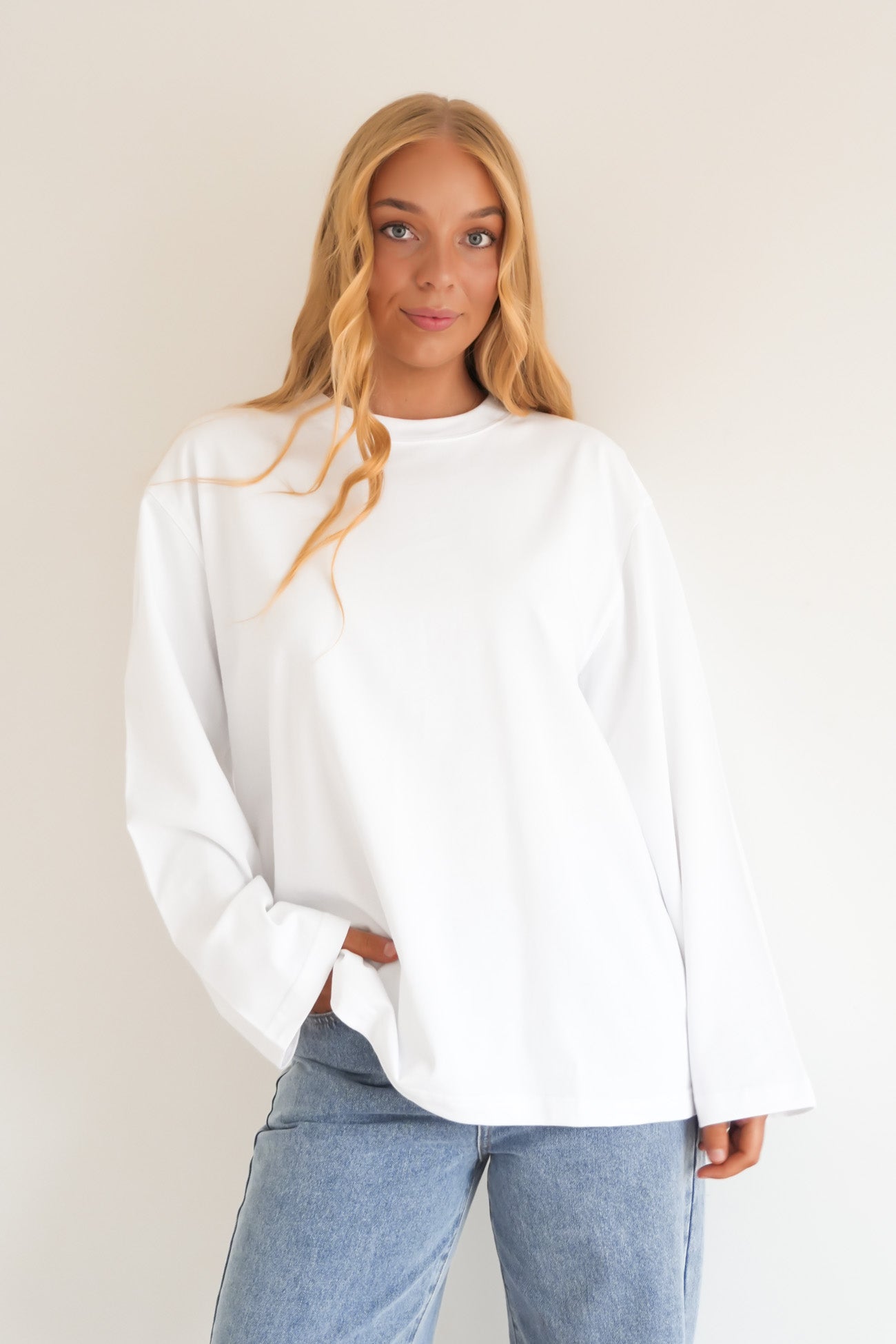 Core Long Sleeve Tee White