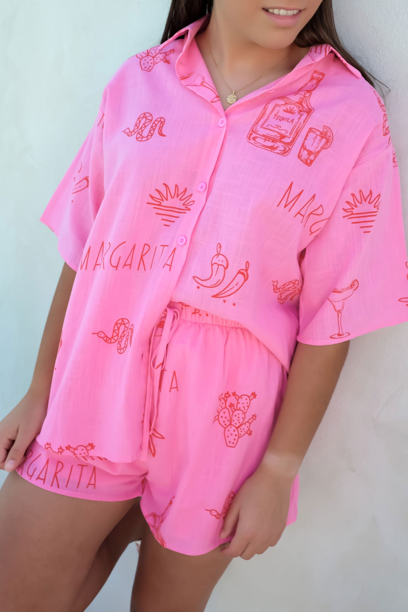 Corfu Set Pink Red Margs