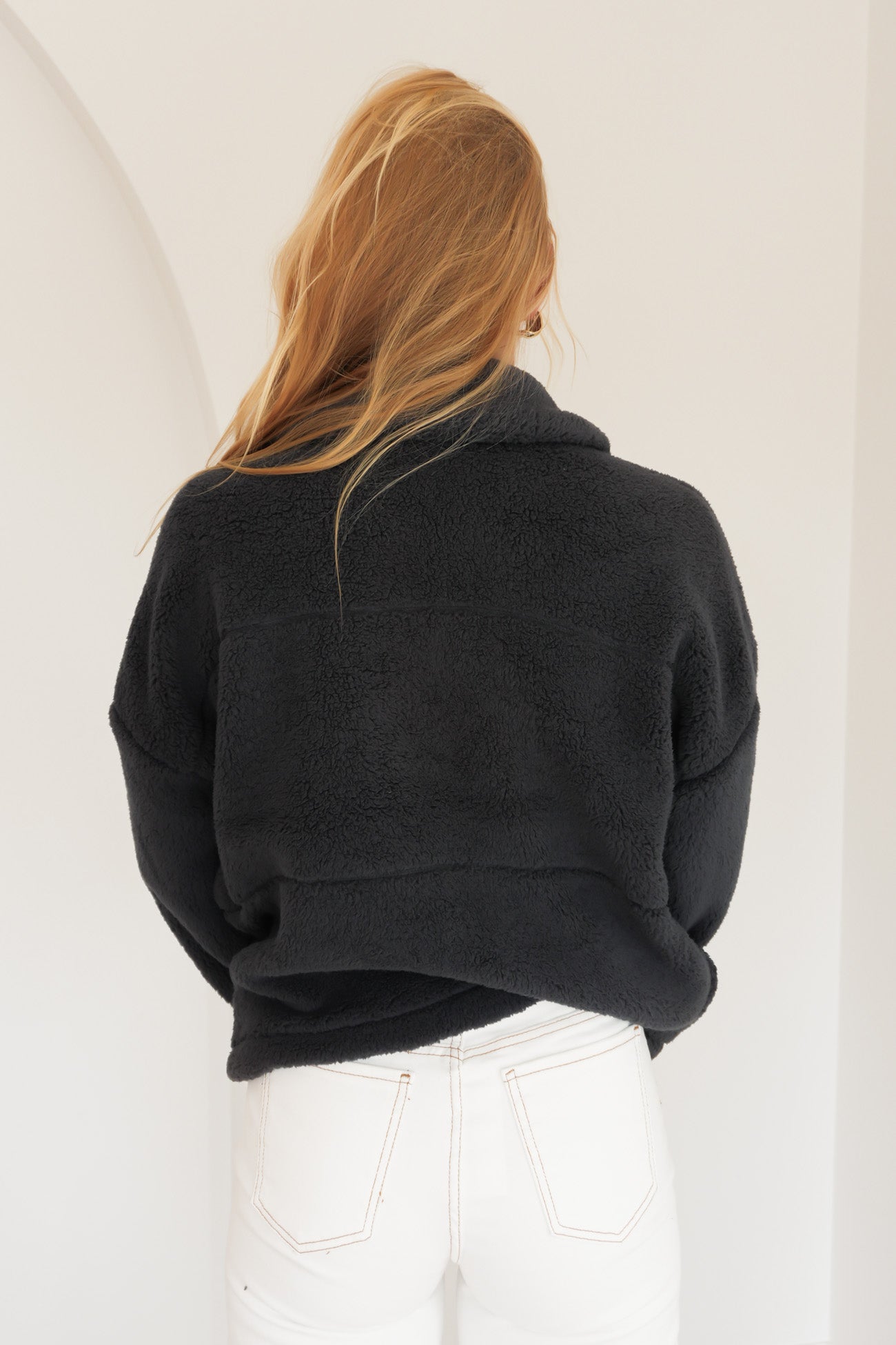 Cosy Club Teddy Jacket Charcoal