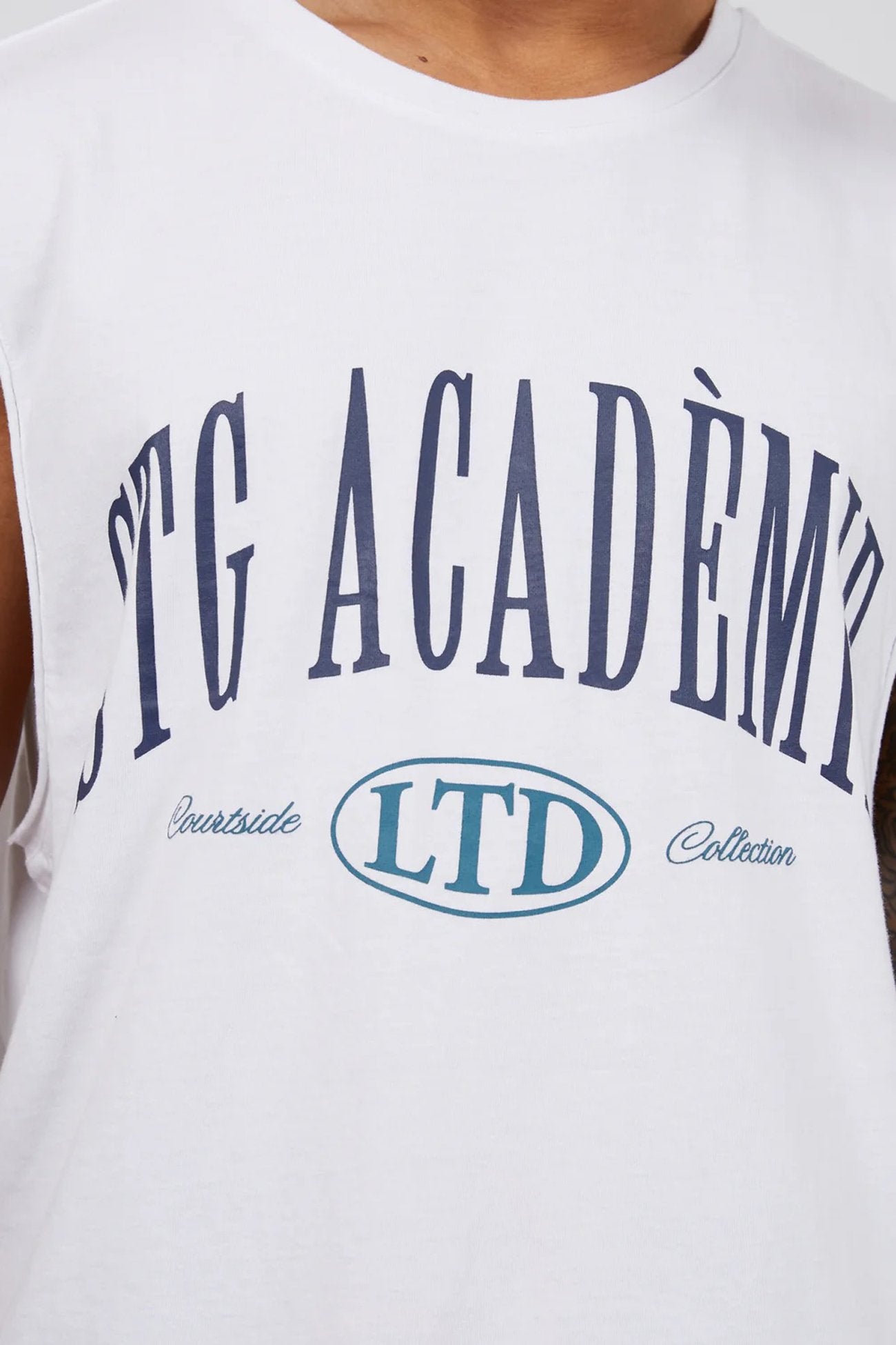 Courtside Muscle White