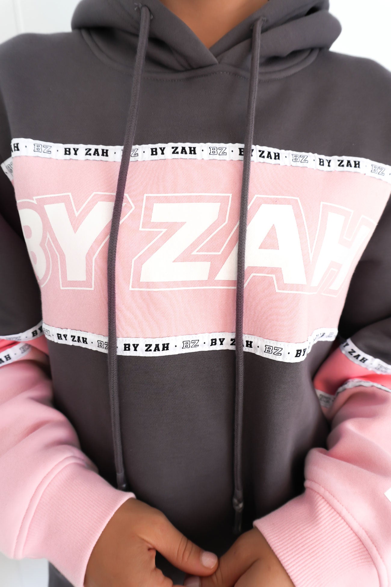 Cove Panel Hoody Pink