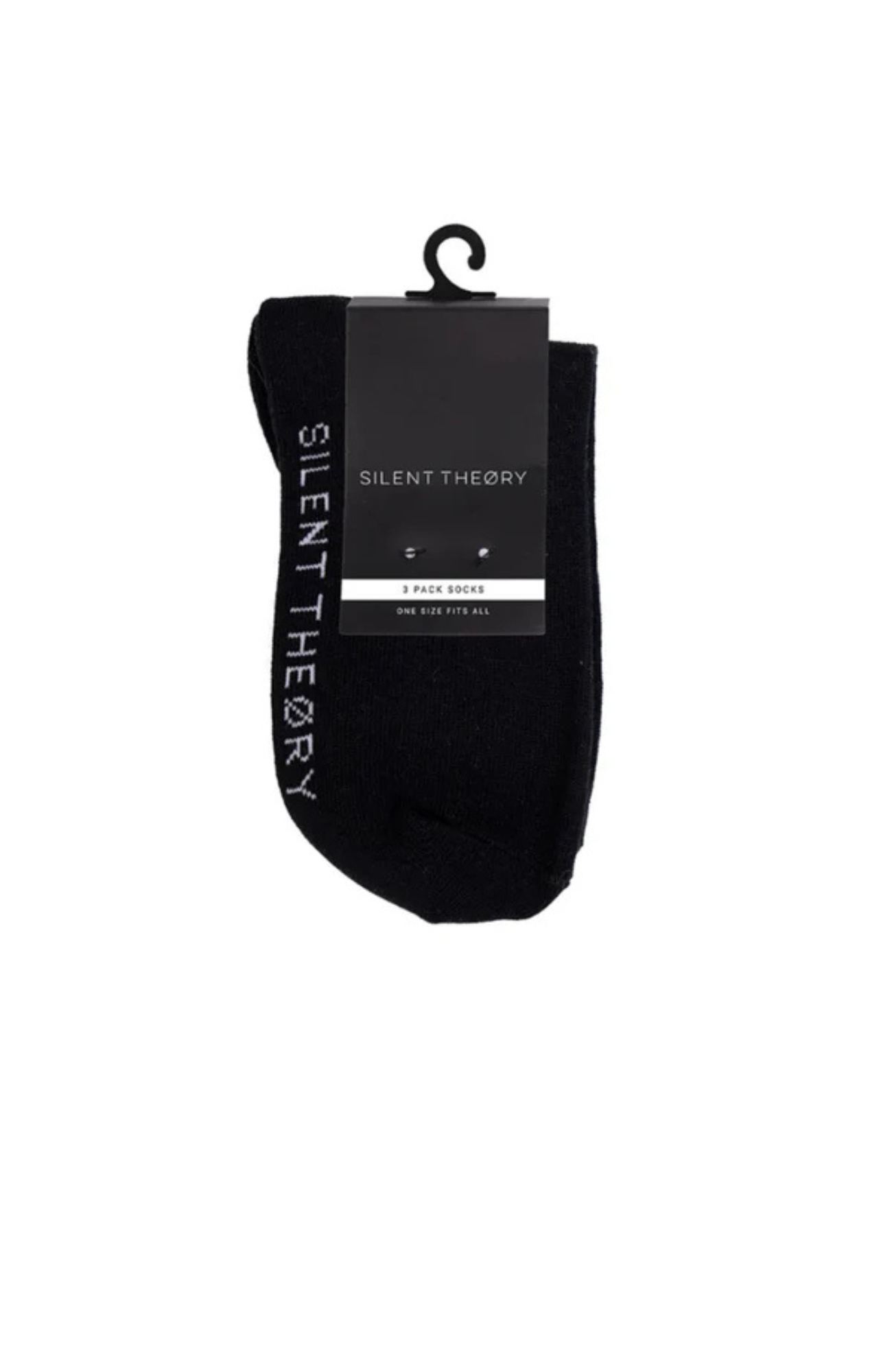 Crew Sock 3 Pack Black