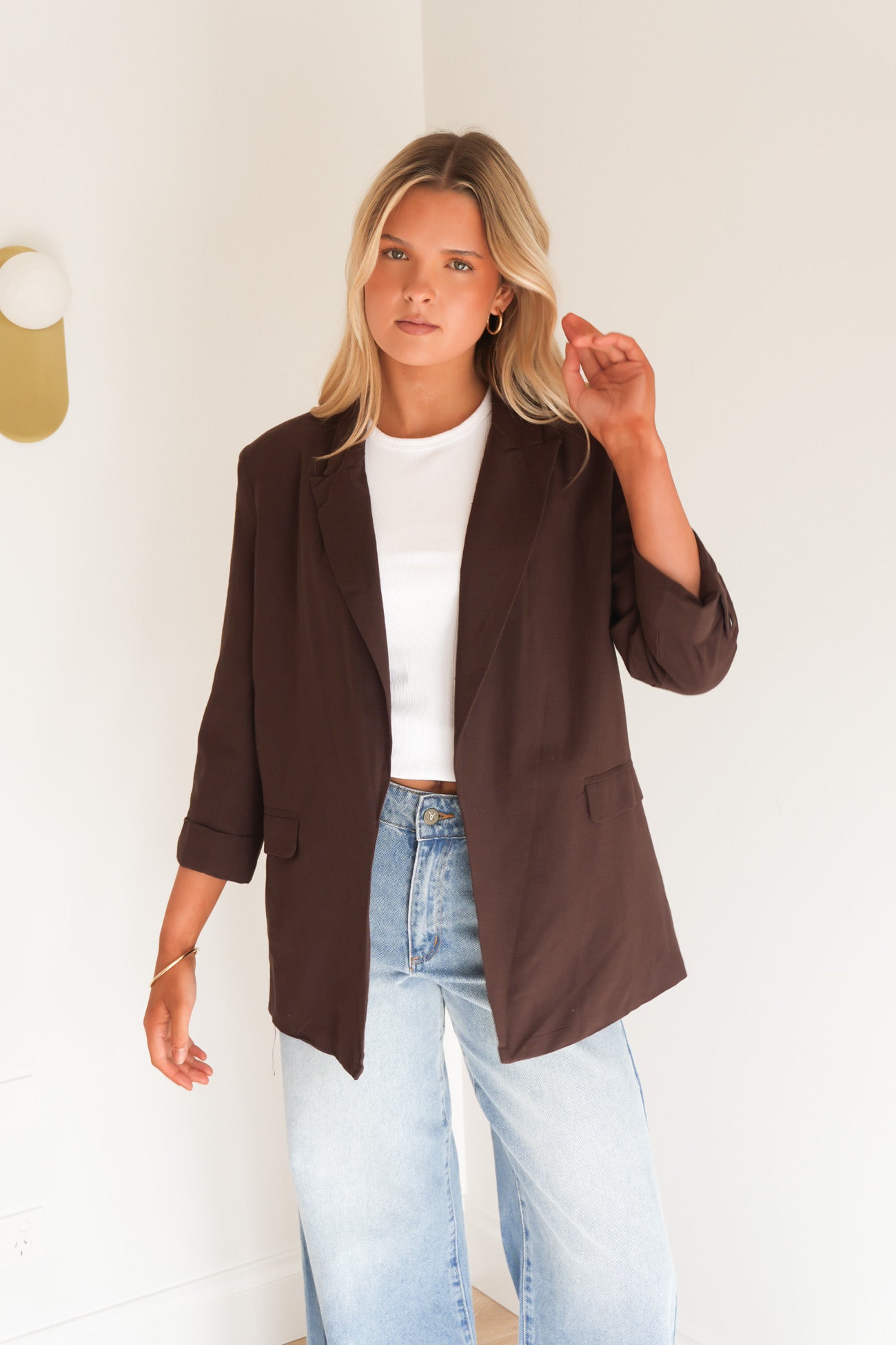 Roslyn Blazer Chocolate
