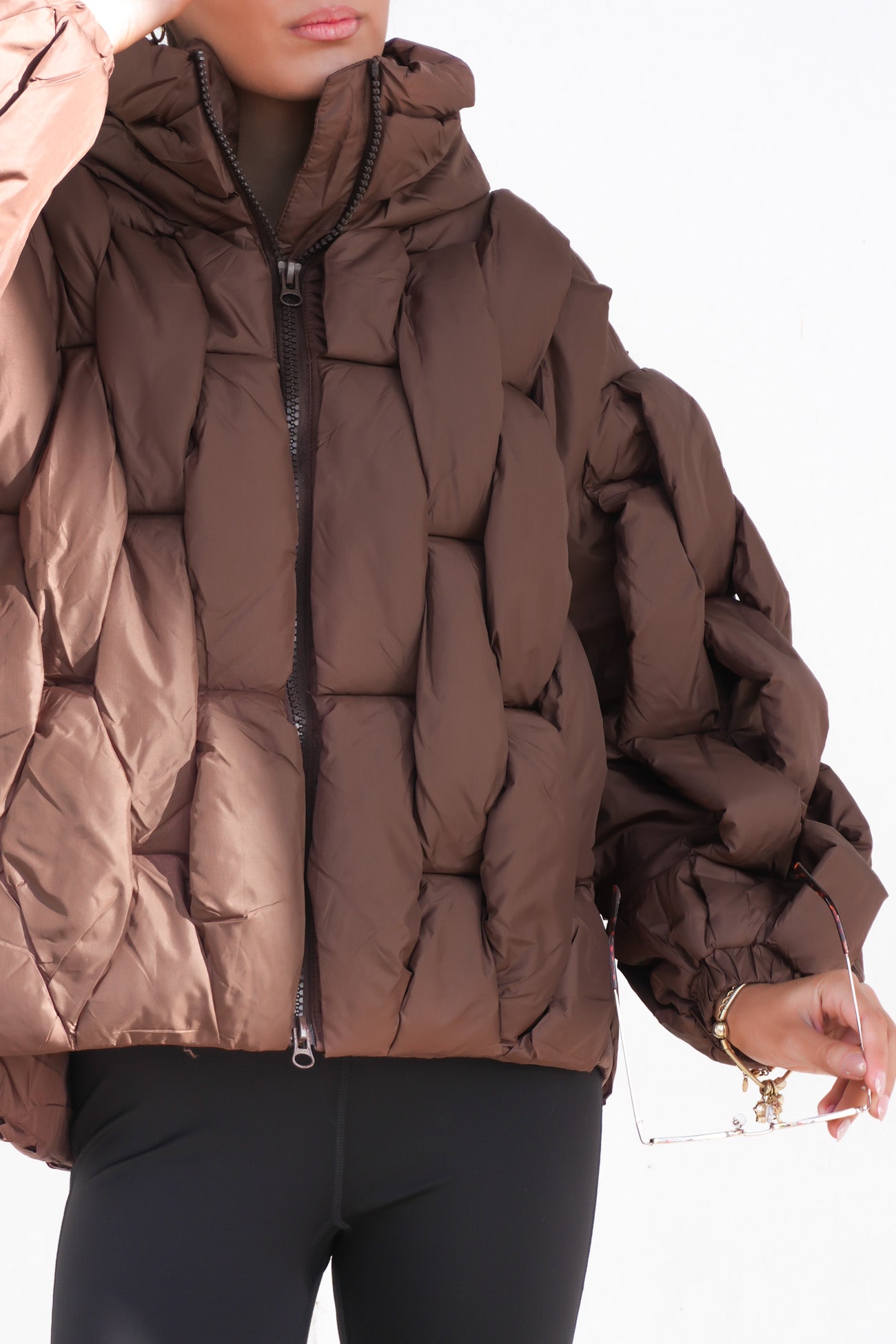 Kylie Puffer Jacket Chocolate
