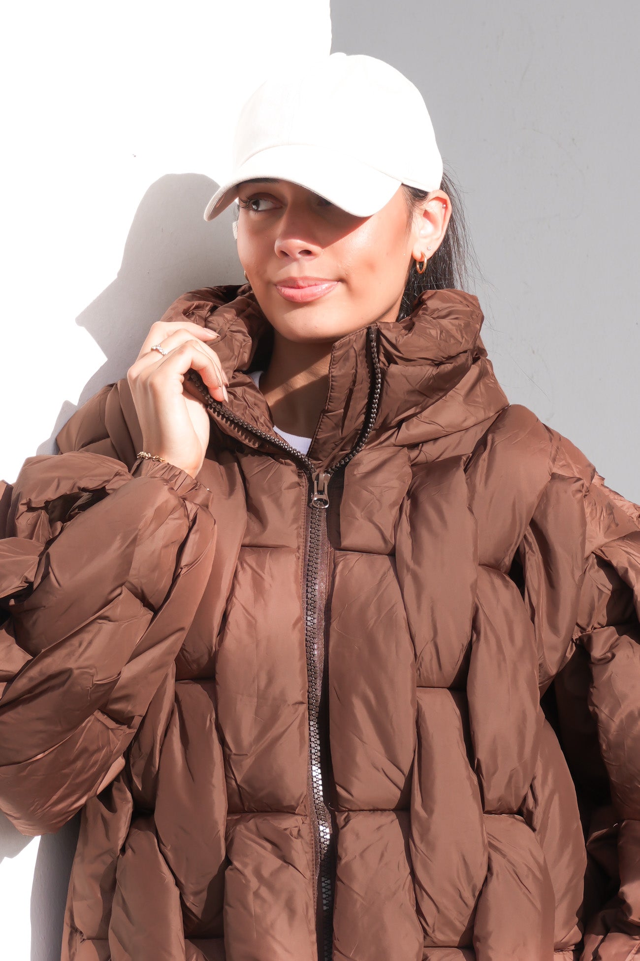Kylie Puffer Jacket Chocolate