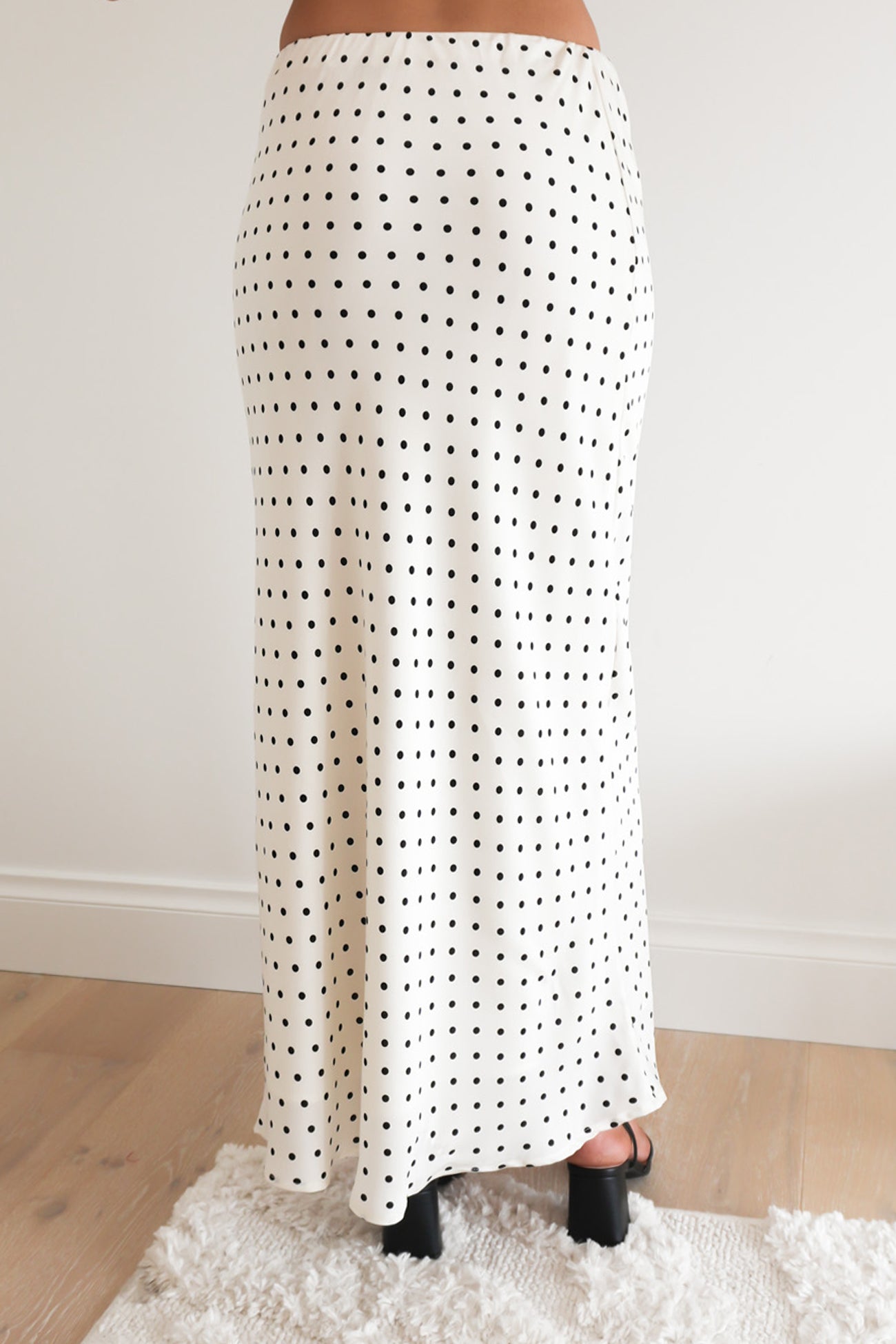 Gigi Maxi Skirt Cream Polka Dot