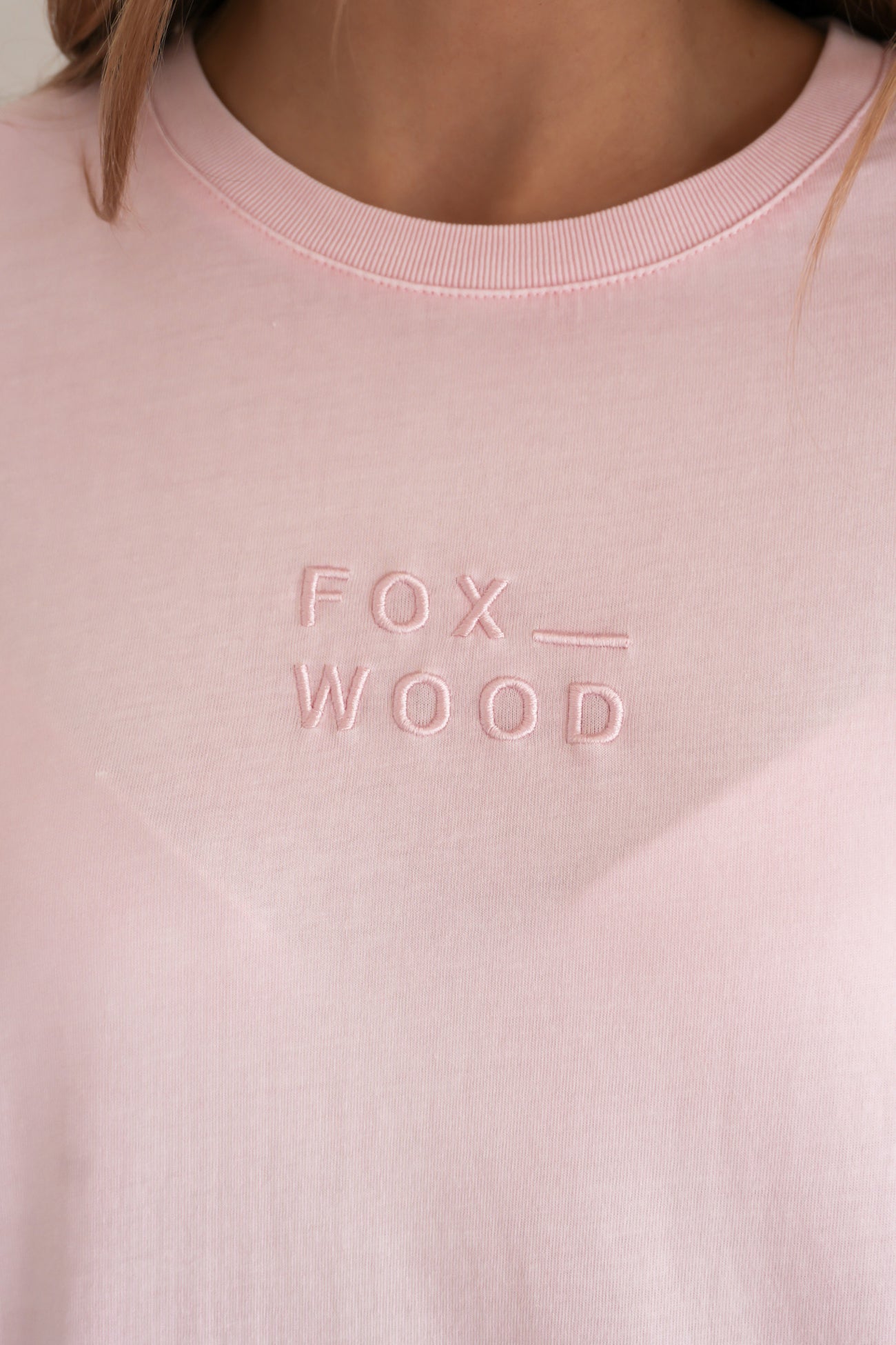 Huntleigh Oversized Tee Pale Pink