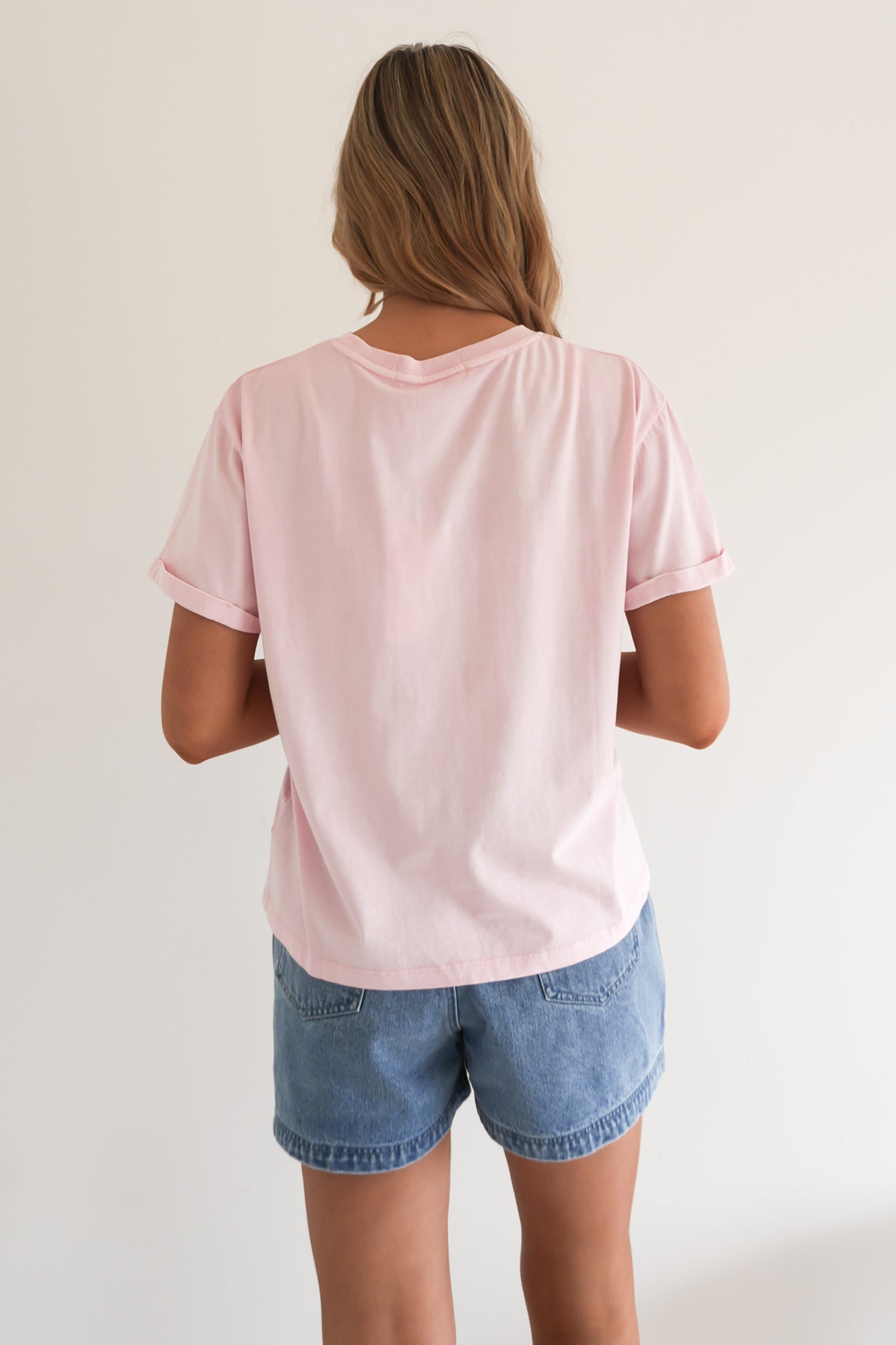 Huntleigh Oversized Tee Pale Pink