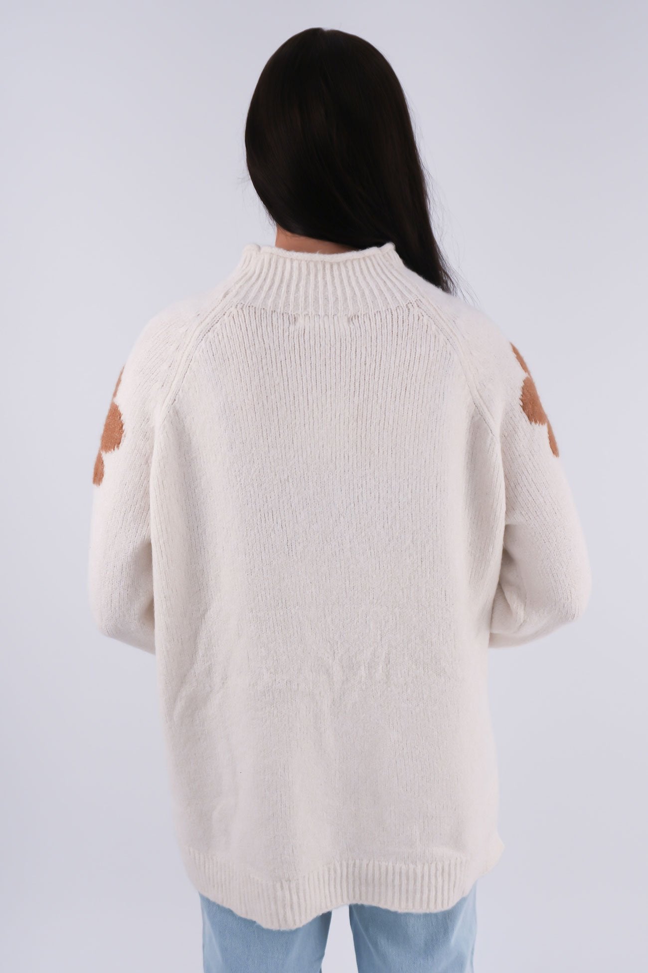 Daisy Knit Jumper Winter White