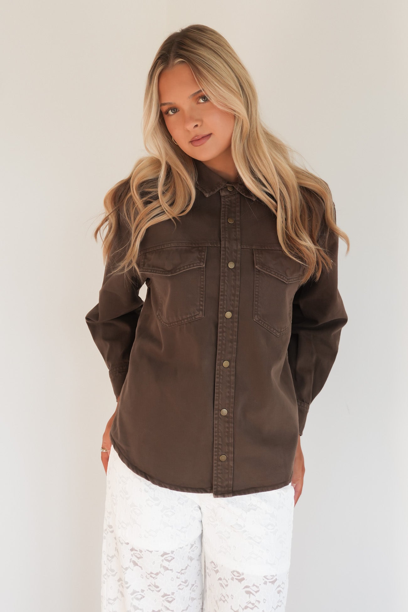 Daisy Overshirt Chocolate