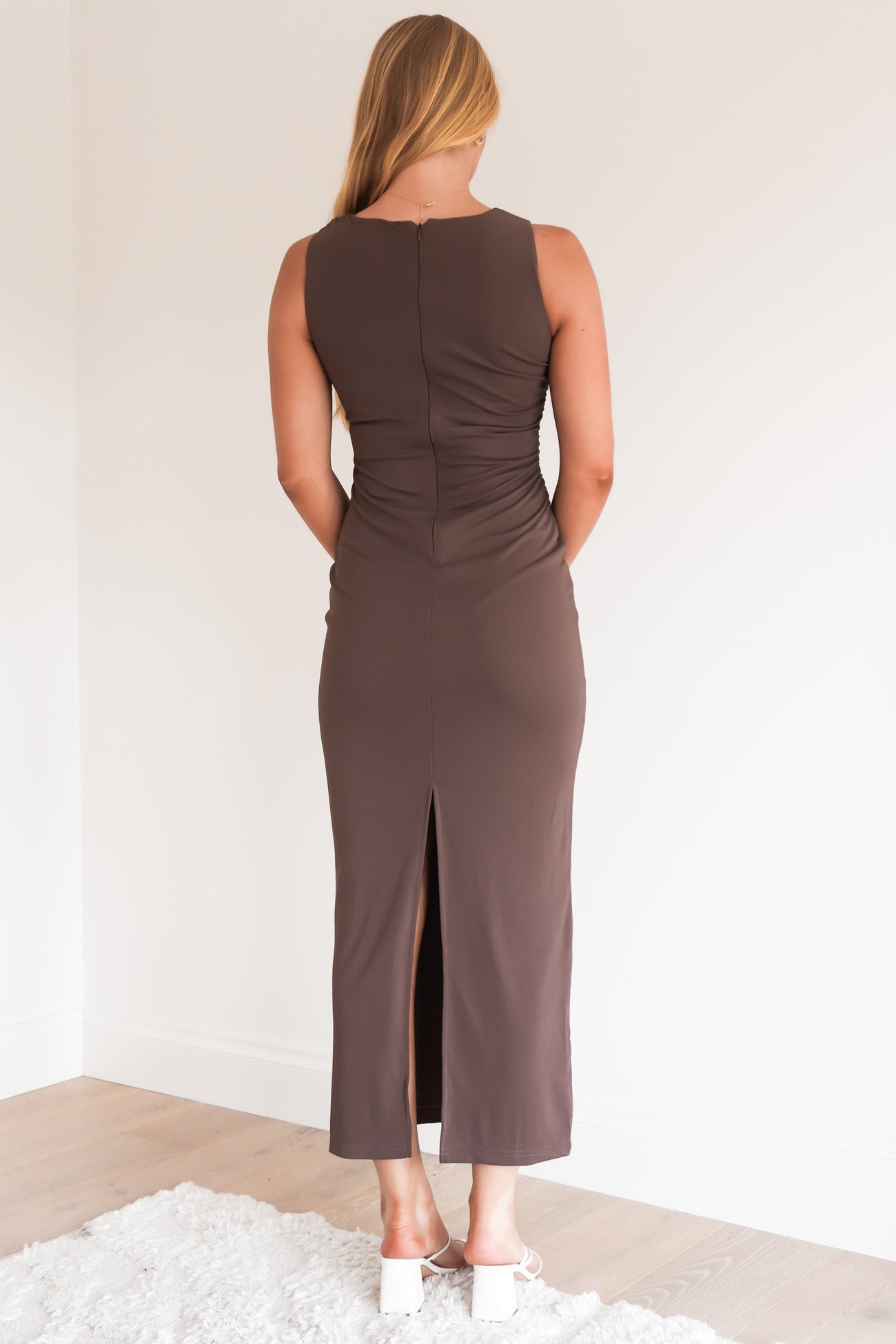 Darby Maxi Dress Chocolate