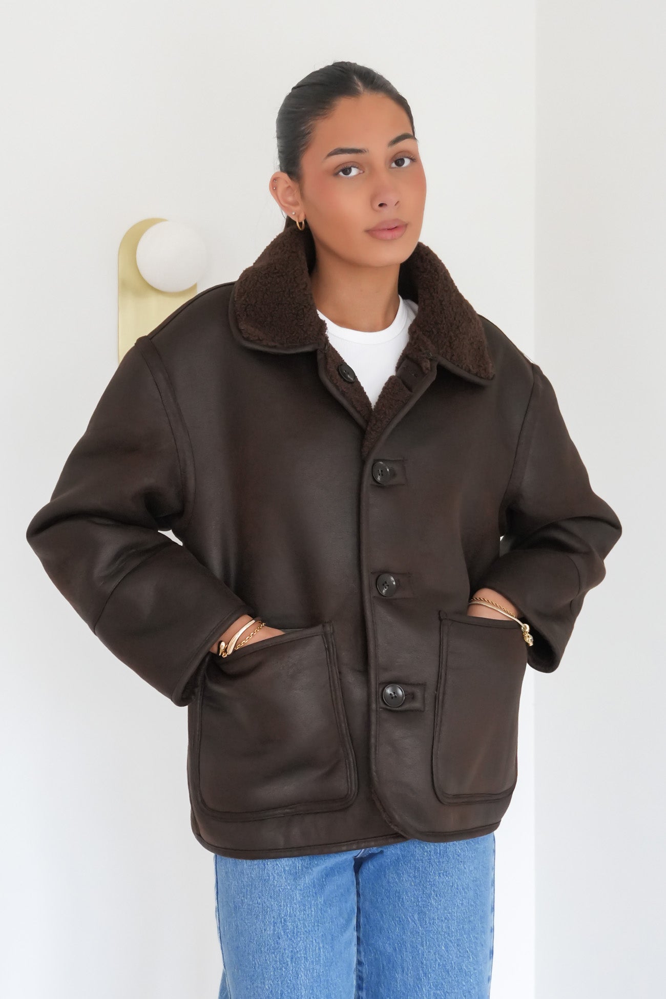 Davina Reversible Jacket Chocolate