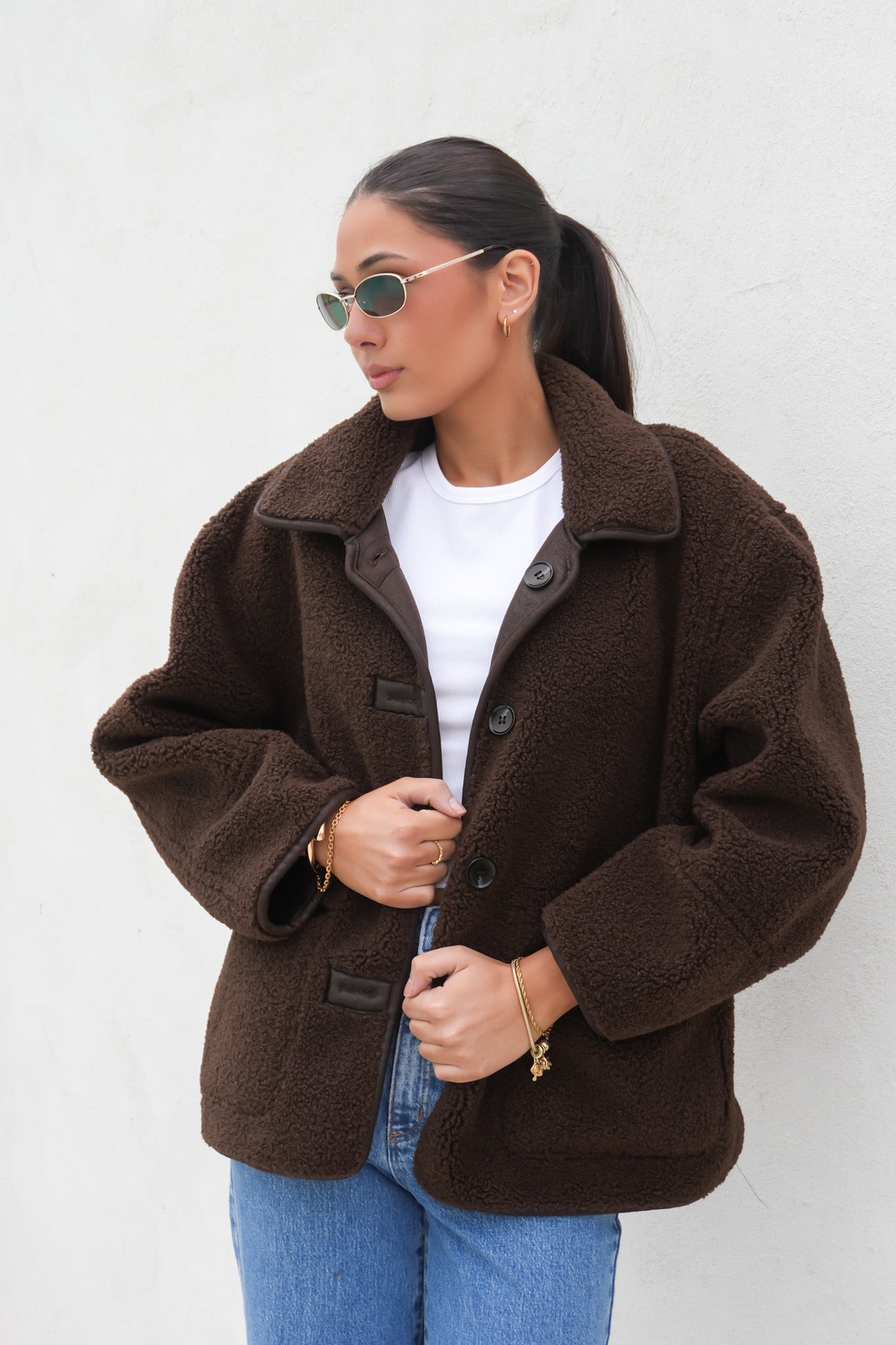 Davina Reversible Jacket Chocolate