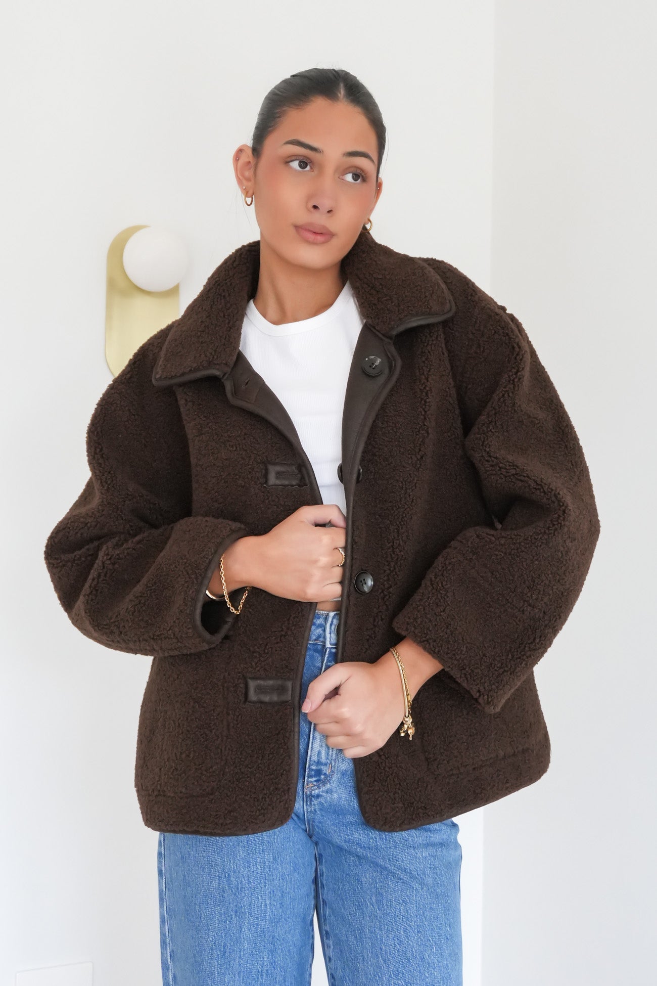 Davina Reversible Jacket Chocolate