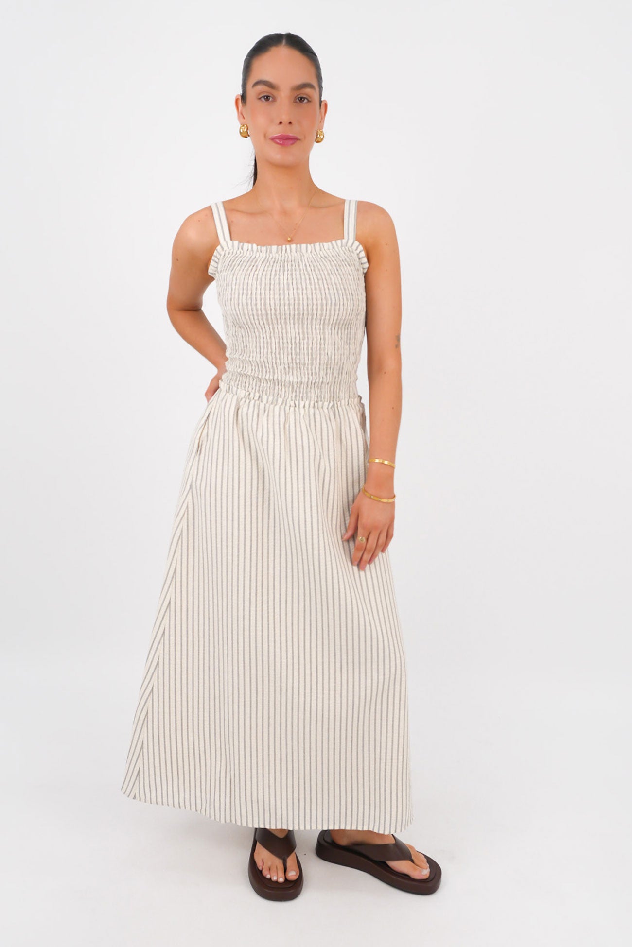 Daybreak Maxi Dress Vintage White