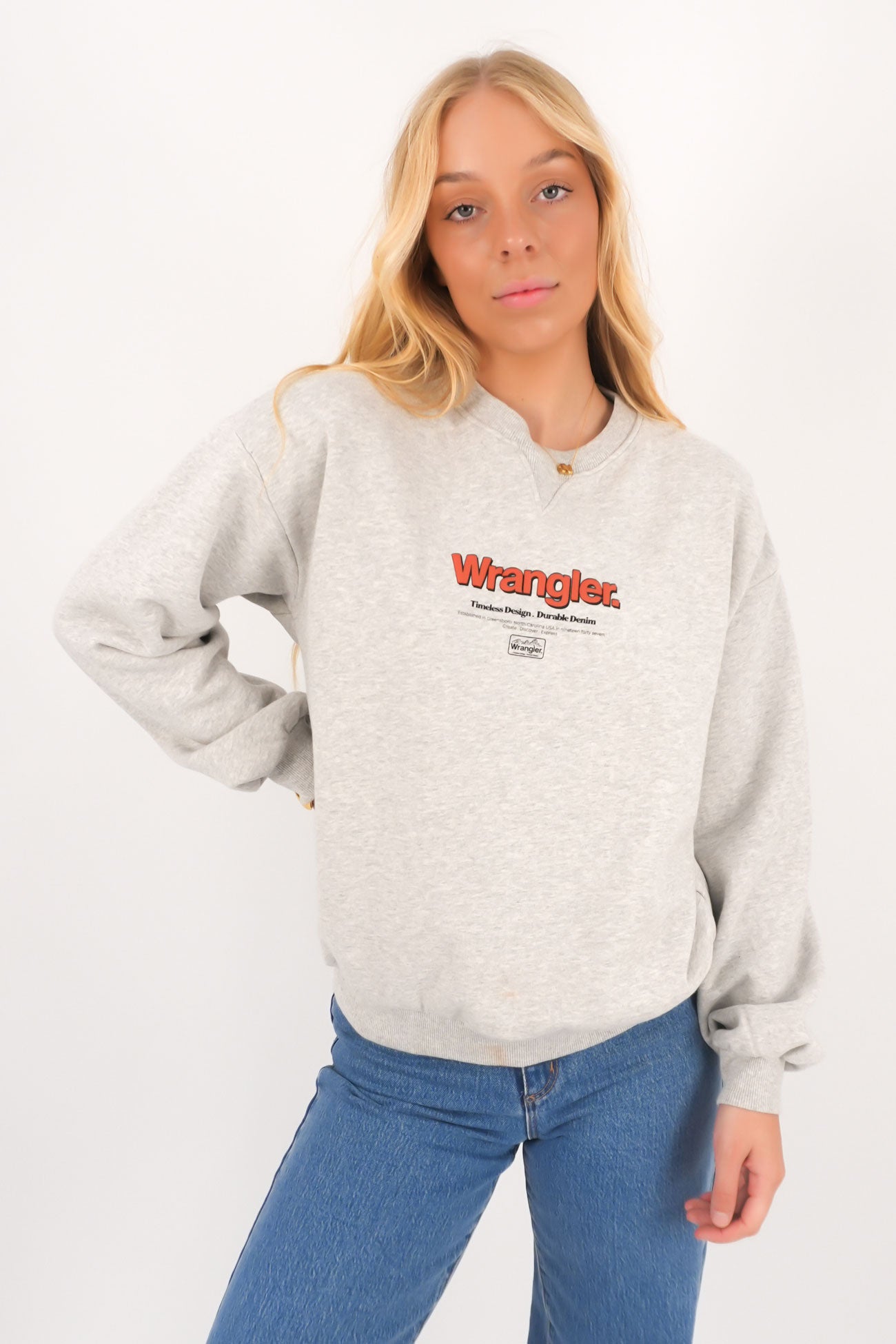 Discover Slouch Sweat Grey Marle