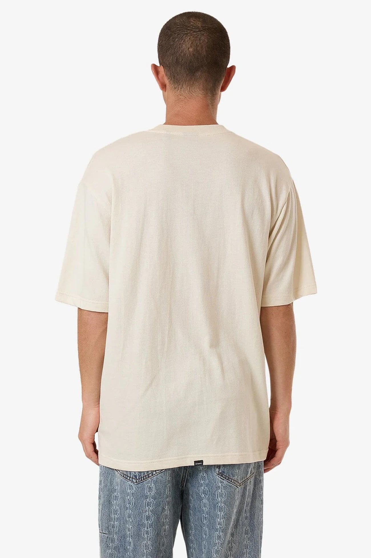 Distortion Oversize Fit Tee Heritage White