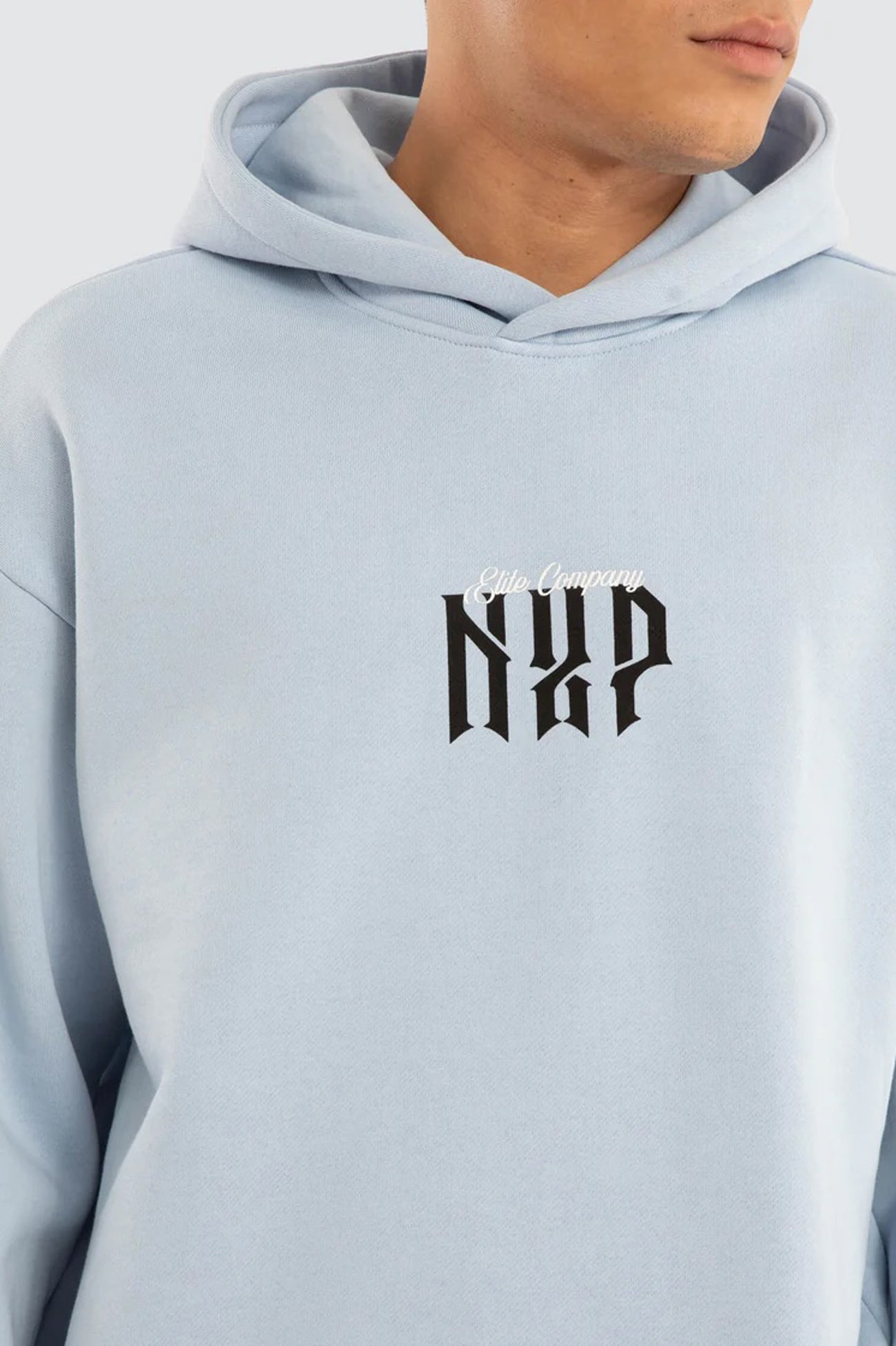 Dominate Relaxed Curved Hoodie Skyway