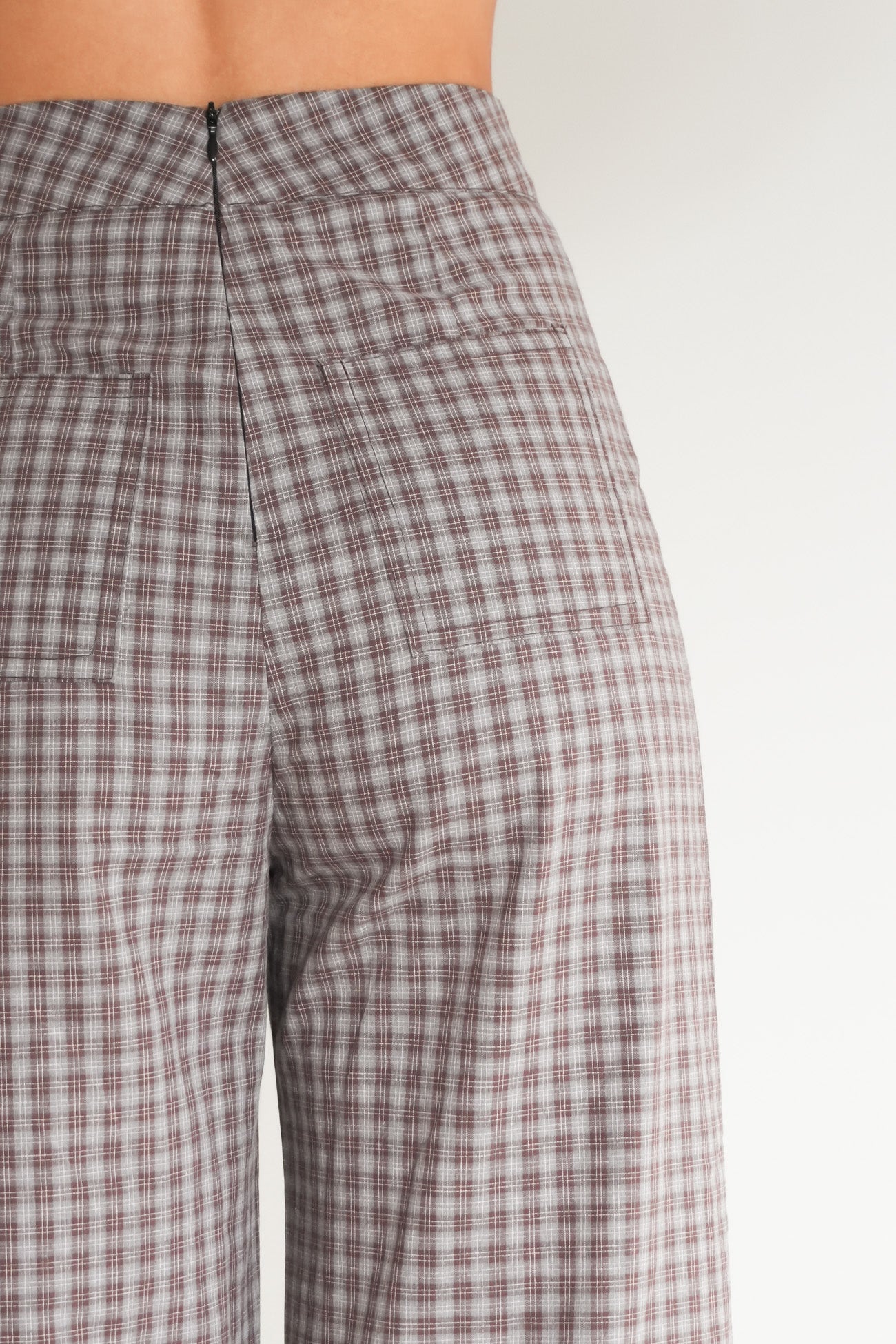 Dorothy Pant Blue Chocolate Checker