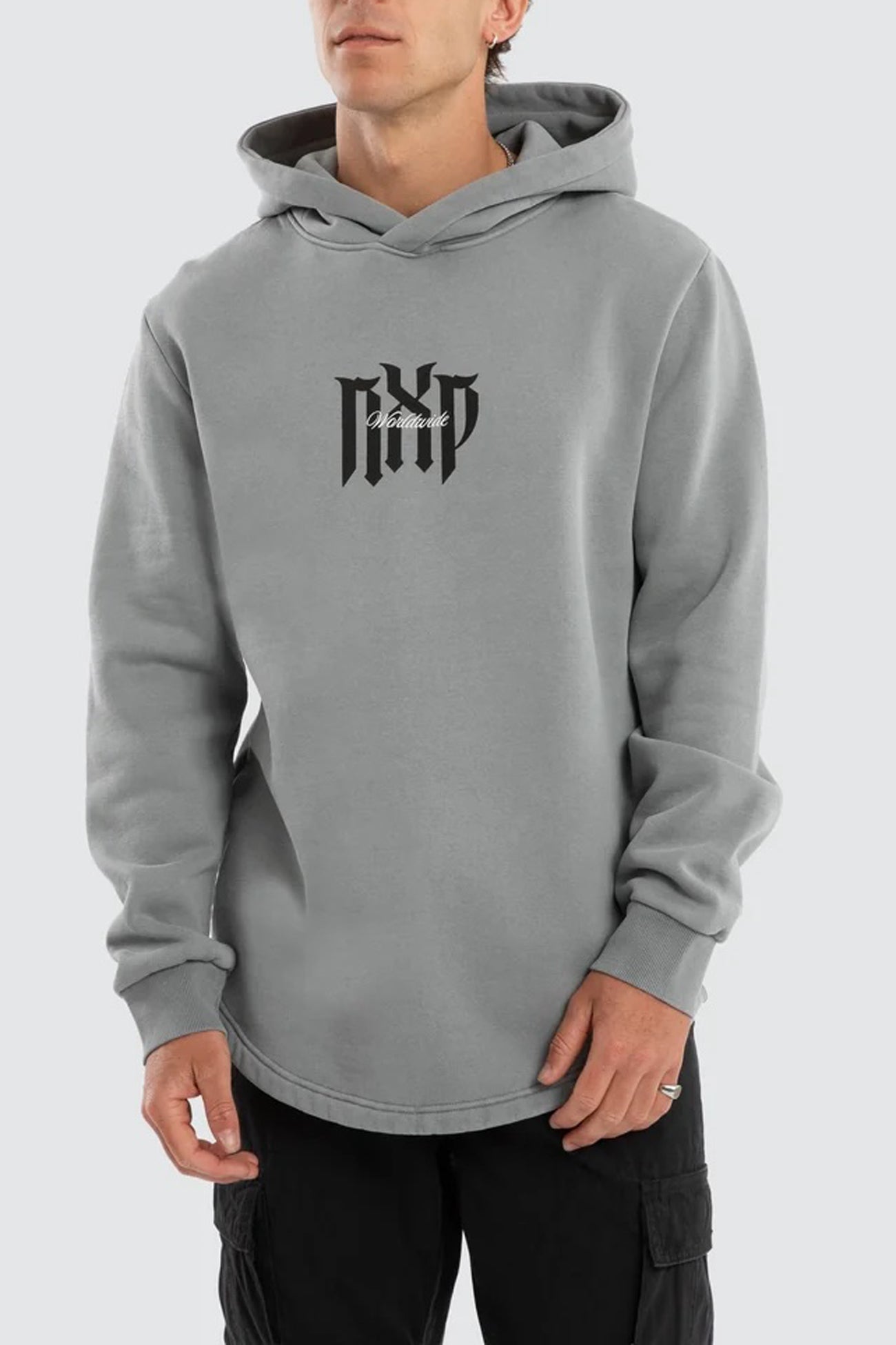 Draelith Dual Curved Hoodie Pigment Ultimate Grey