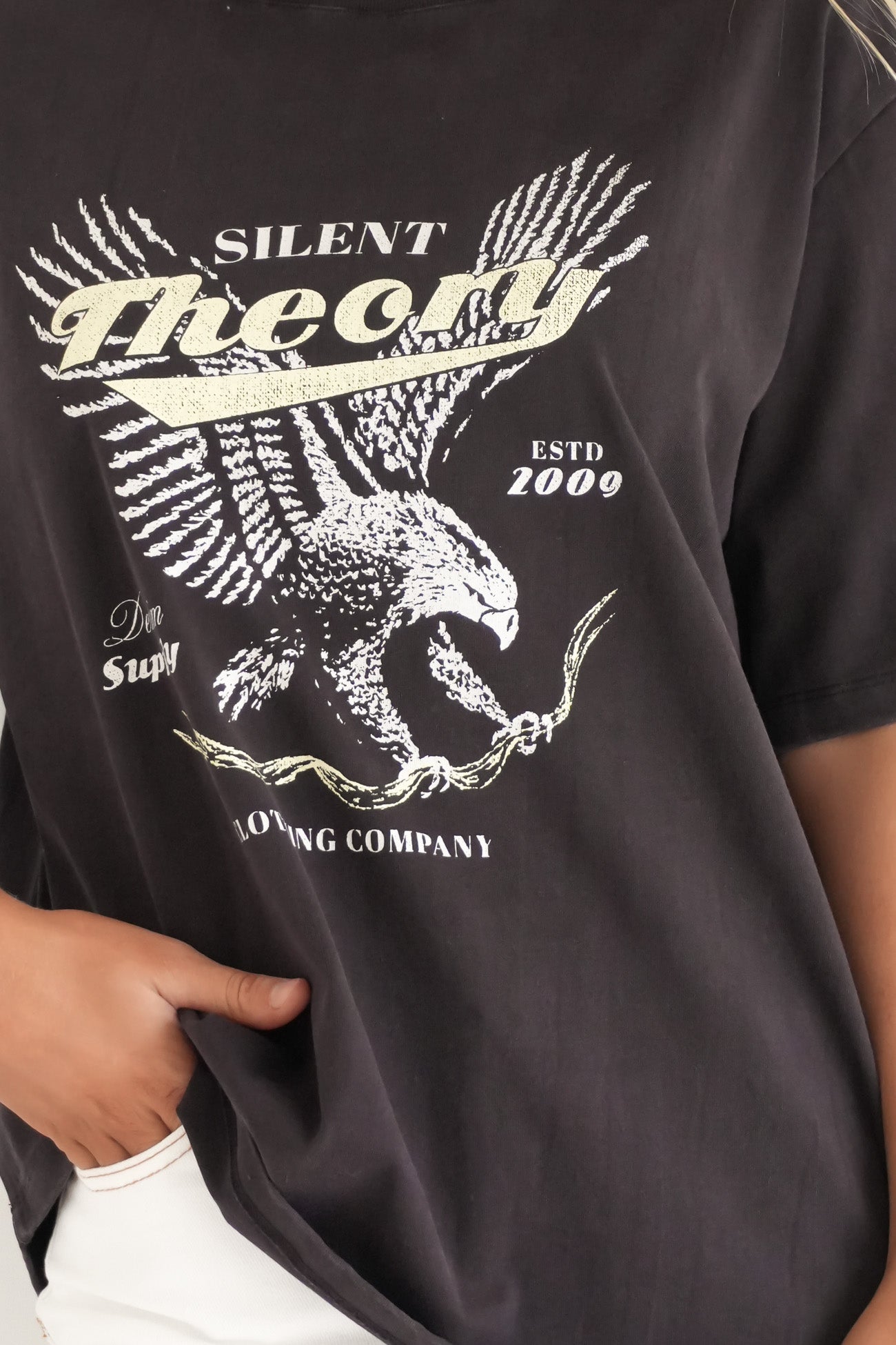 Dystopia Tee Washed Black