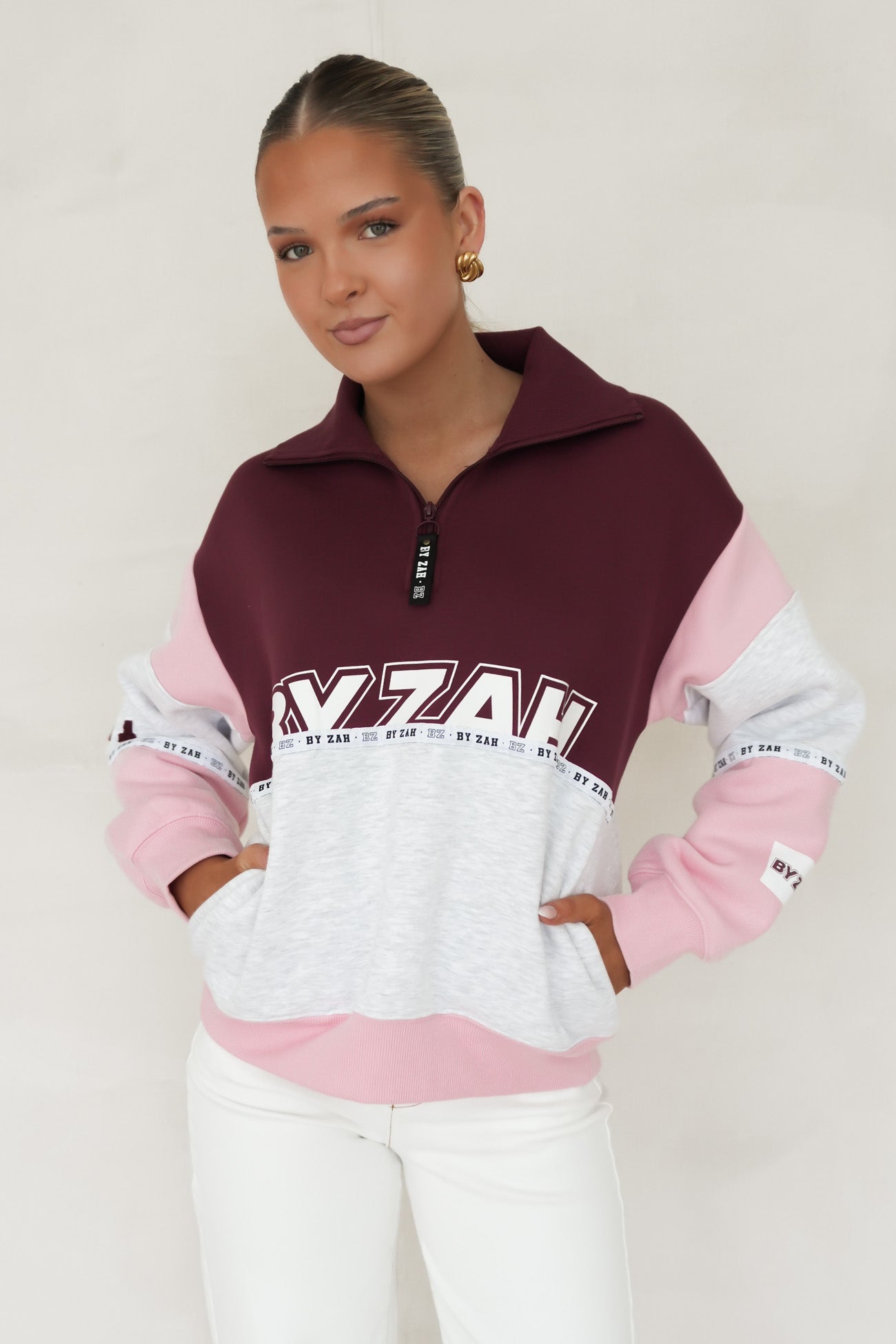 Easton Quarter Zip Cherry