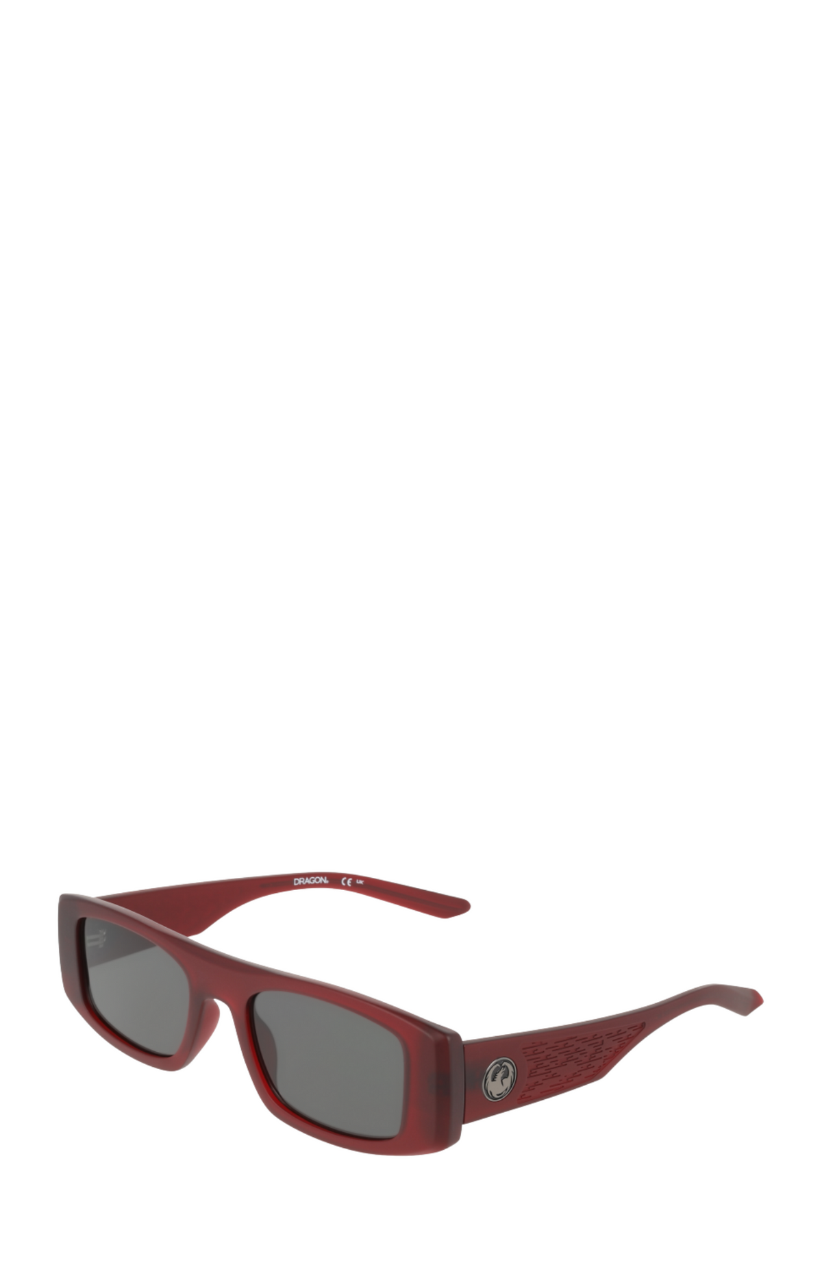 Echo Sunglasses Matte Stone Red Crystal LL Smoke