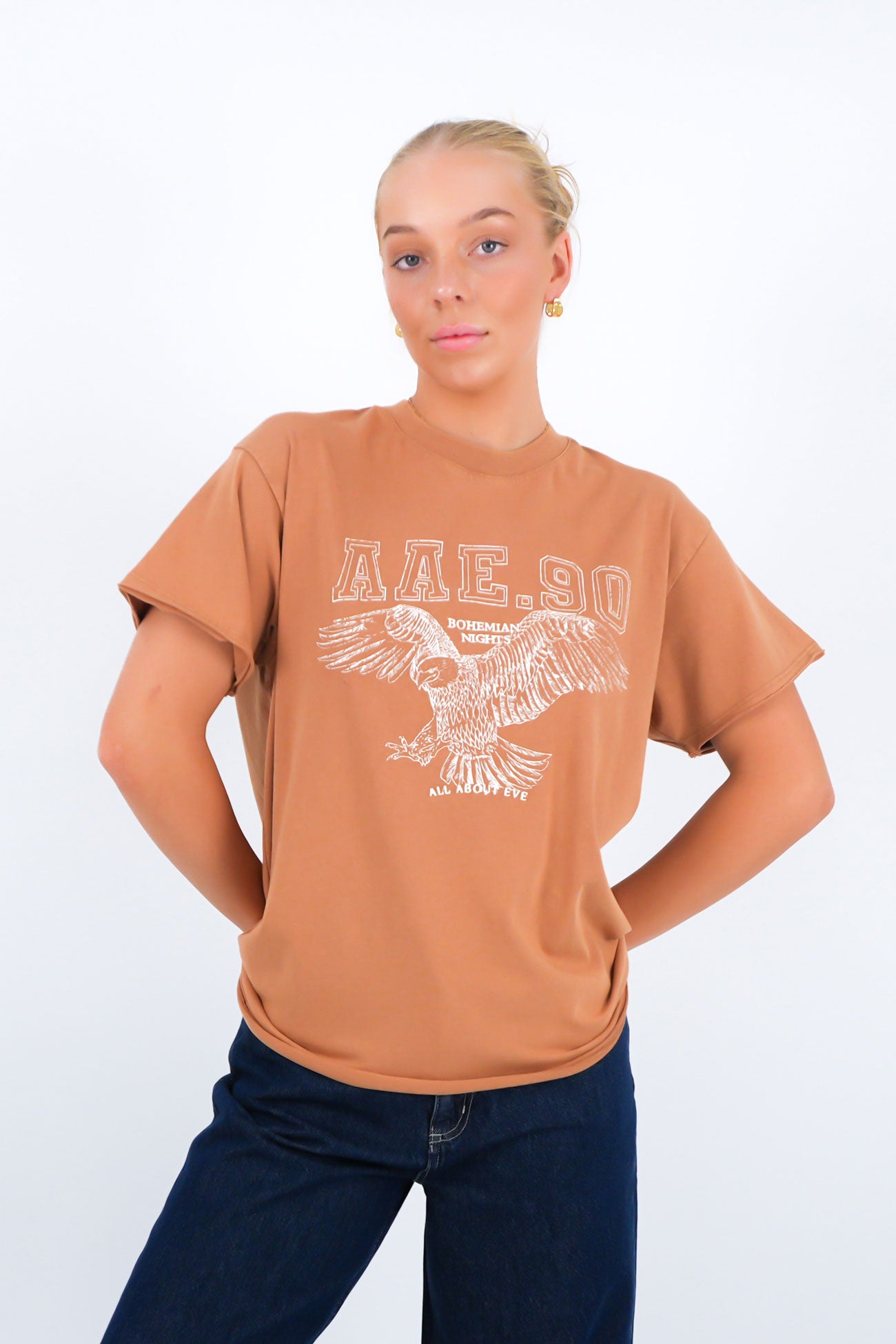 Eclipse Relaxed Tee Camel