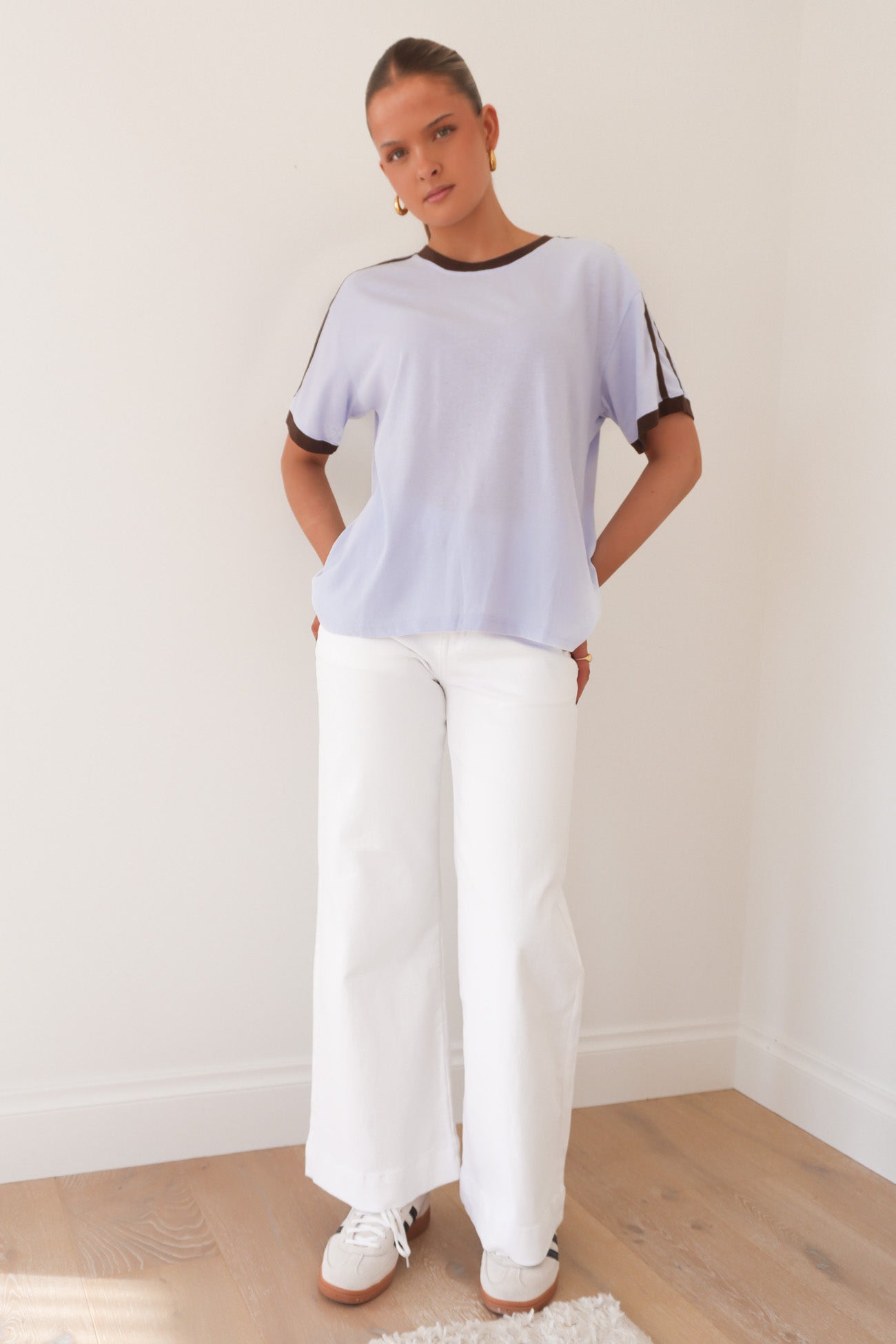 Effy Tee Light Blue Chocolate