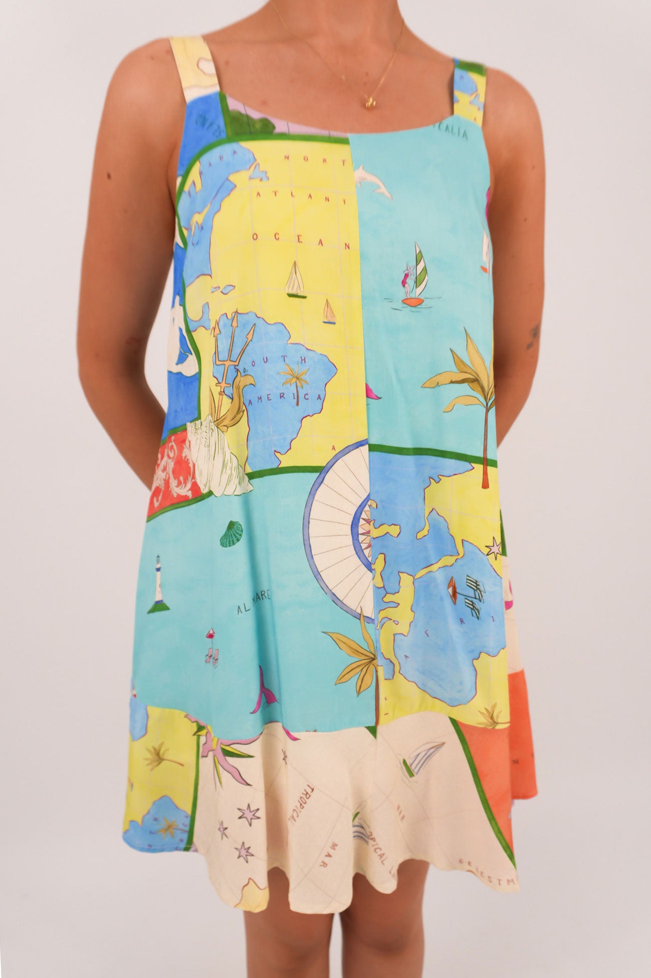 Elara Mini Dress Atlanic