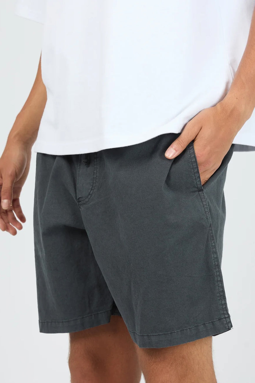 Elastic Waist Short Navy