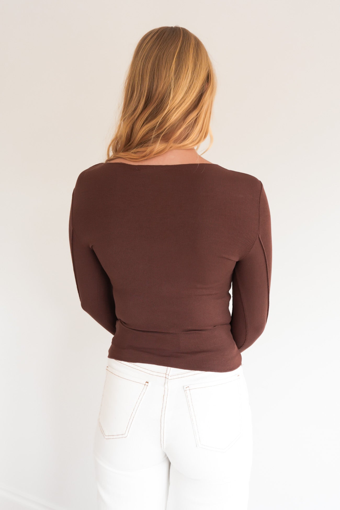 Eleni Long Sleeve Top Chocolate