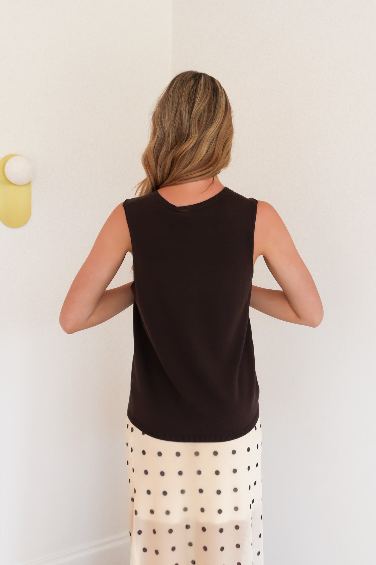 Ellis Vest Top Chocolate