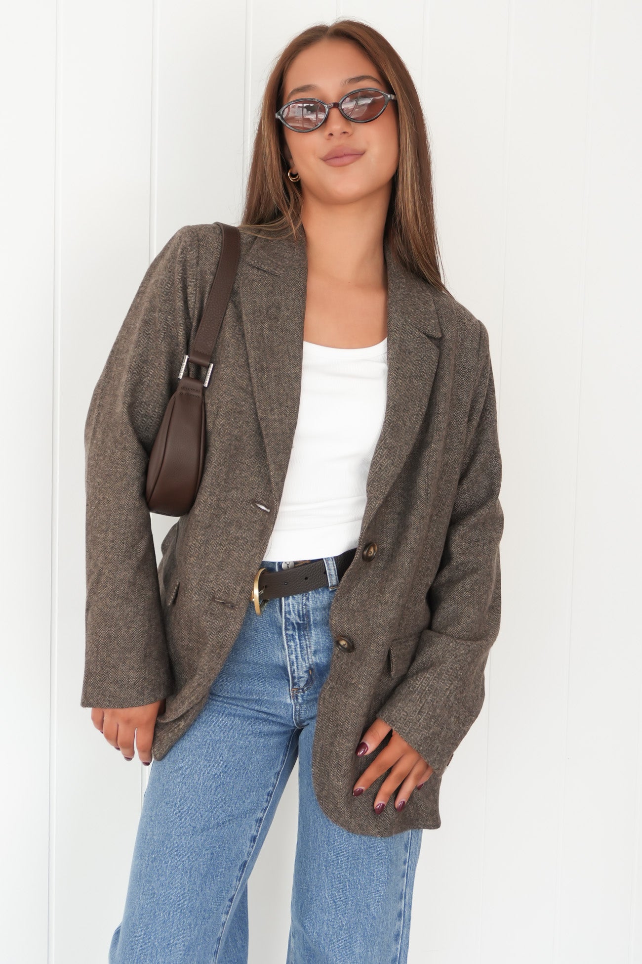 Elodie Blazer Brown