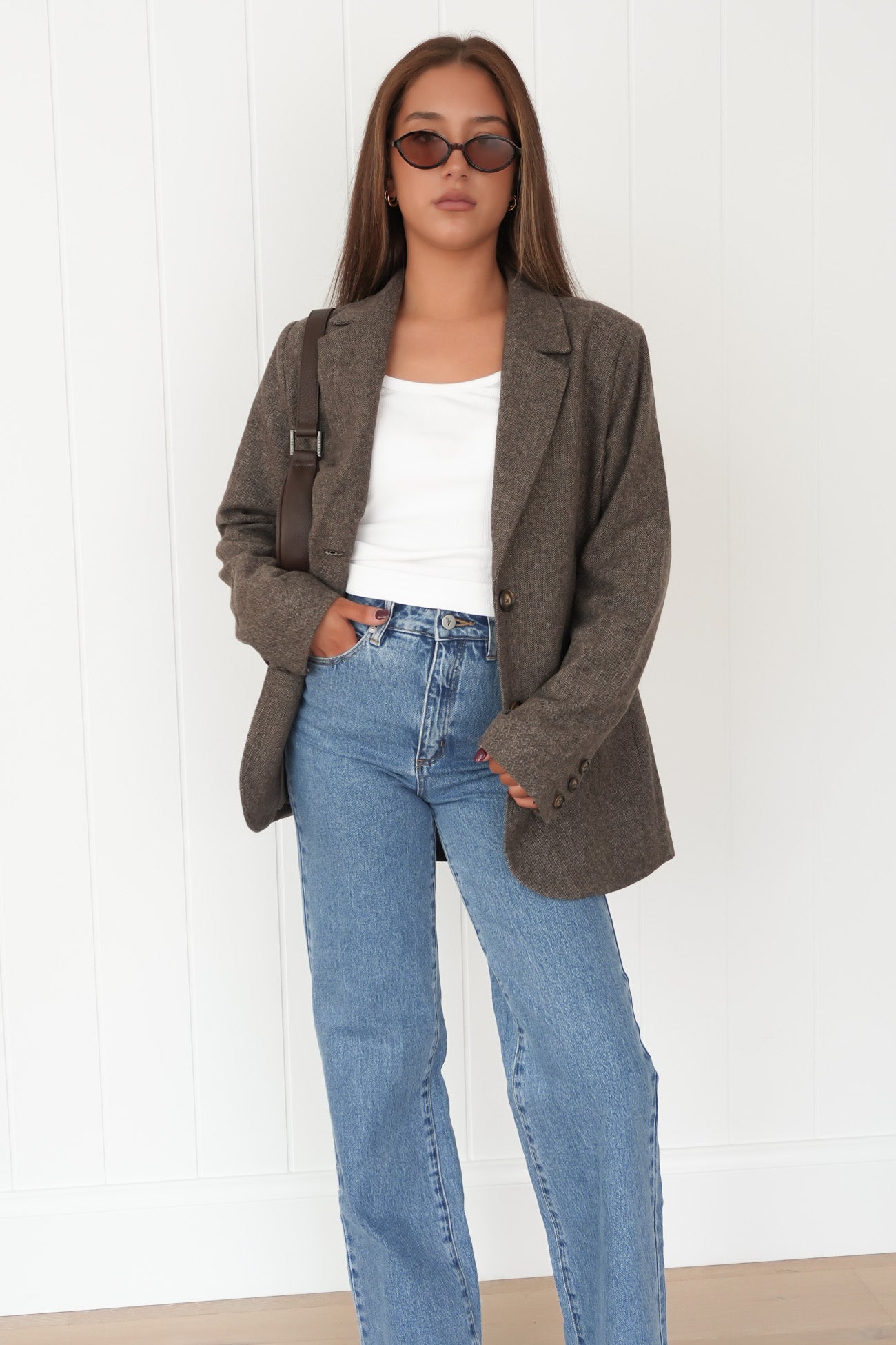 Elodie Blazer Brown