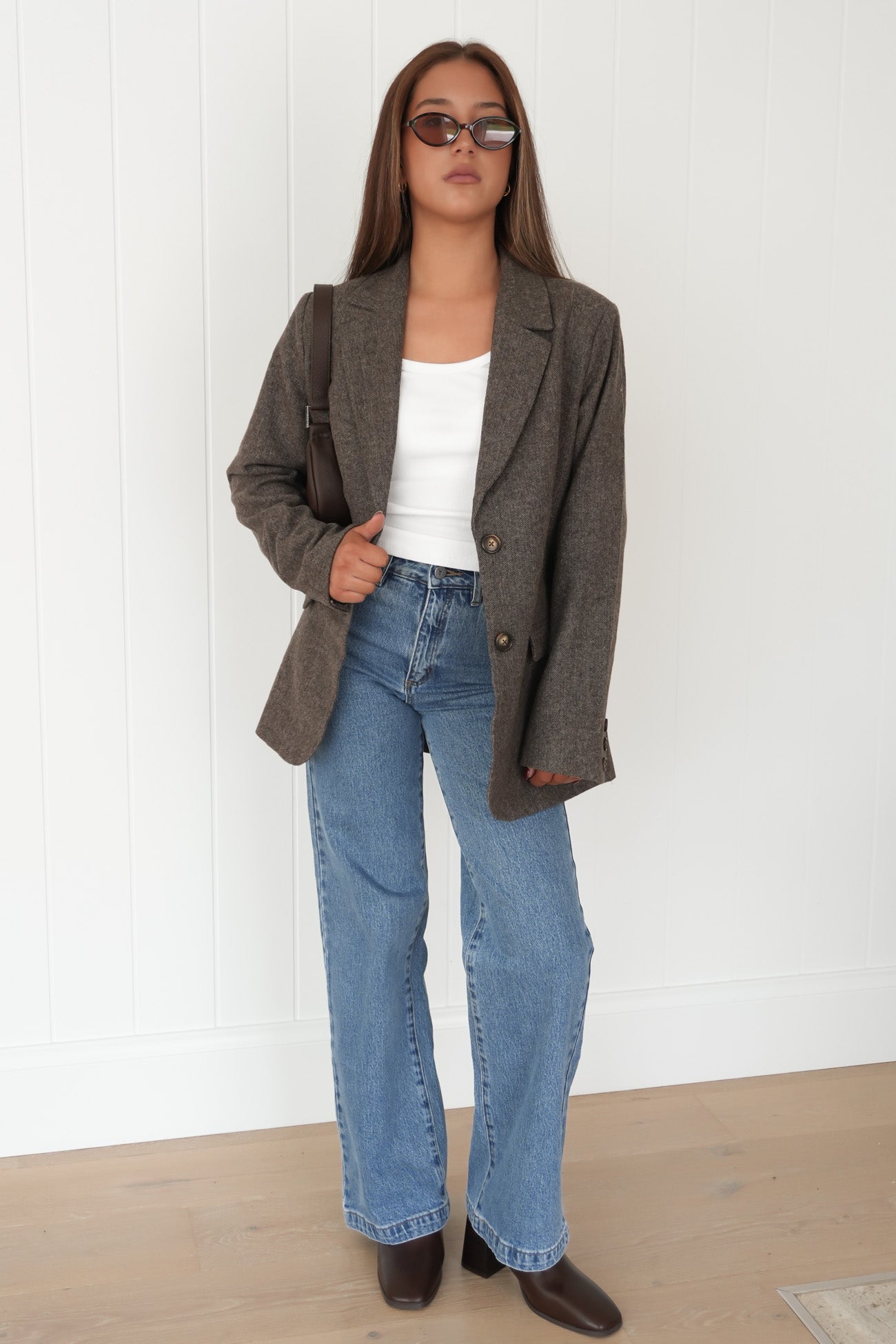 Elodie Blazer Brown
