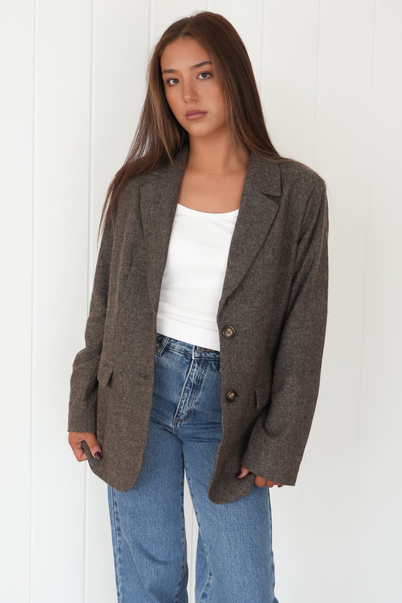 Elodie Blazer Brown