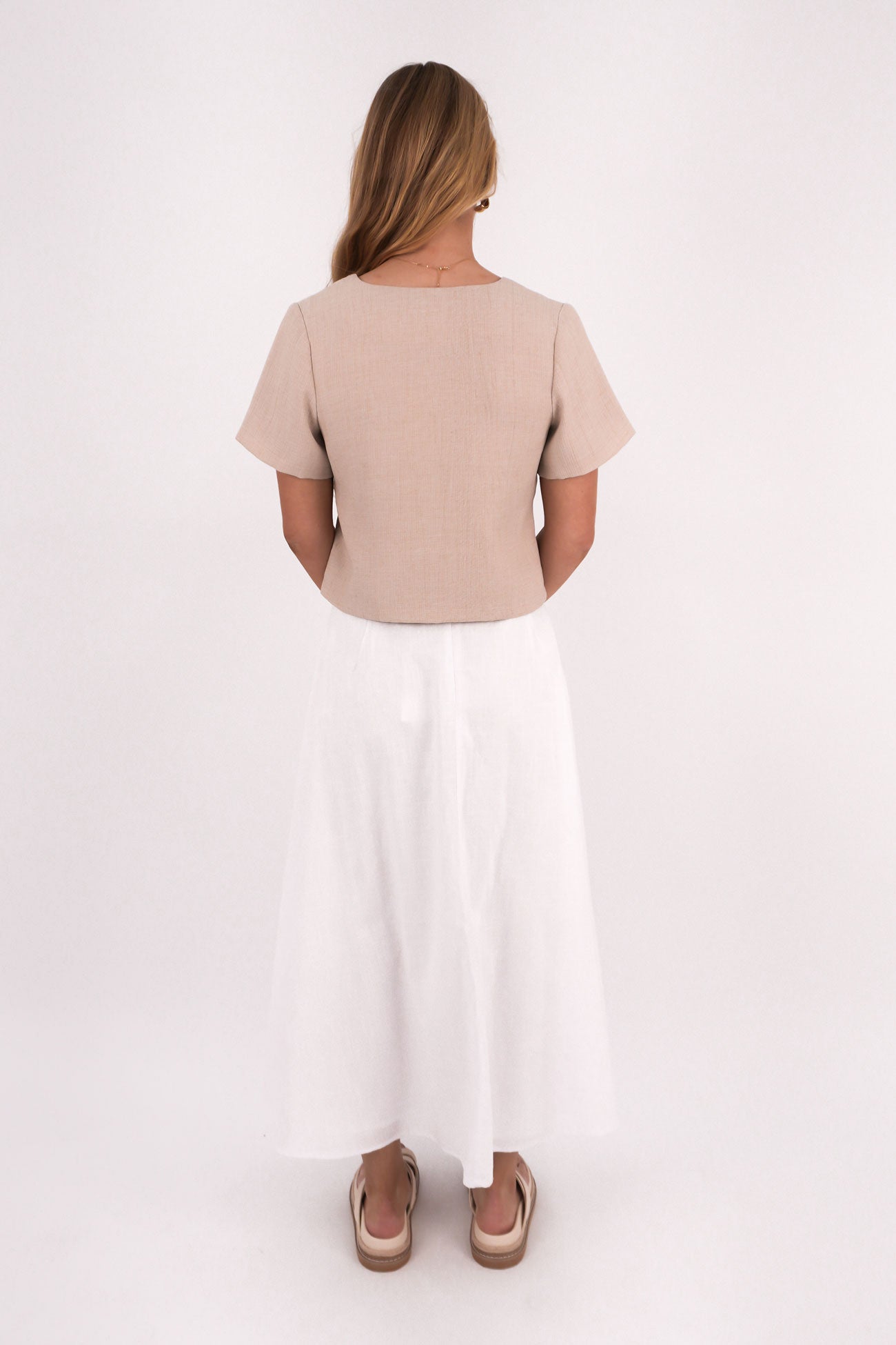 Essential Maxi Skirt White